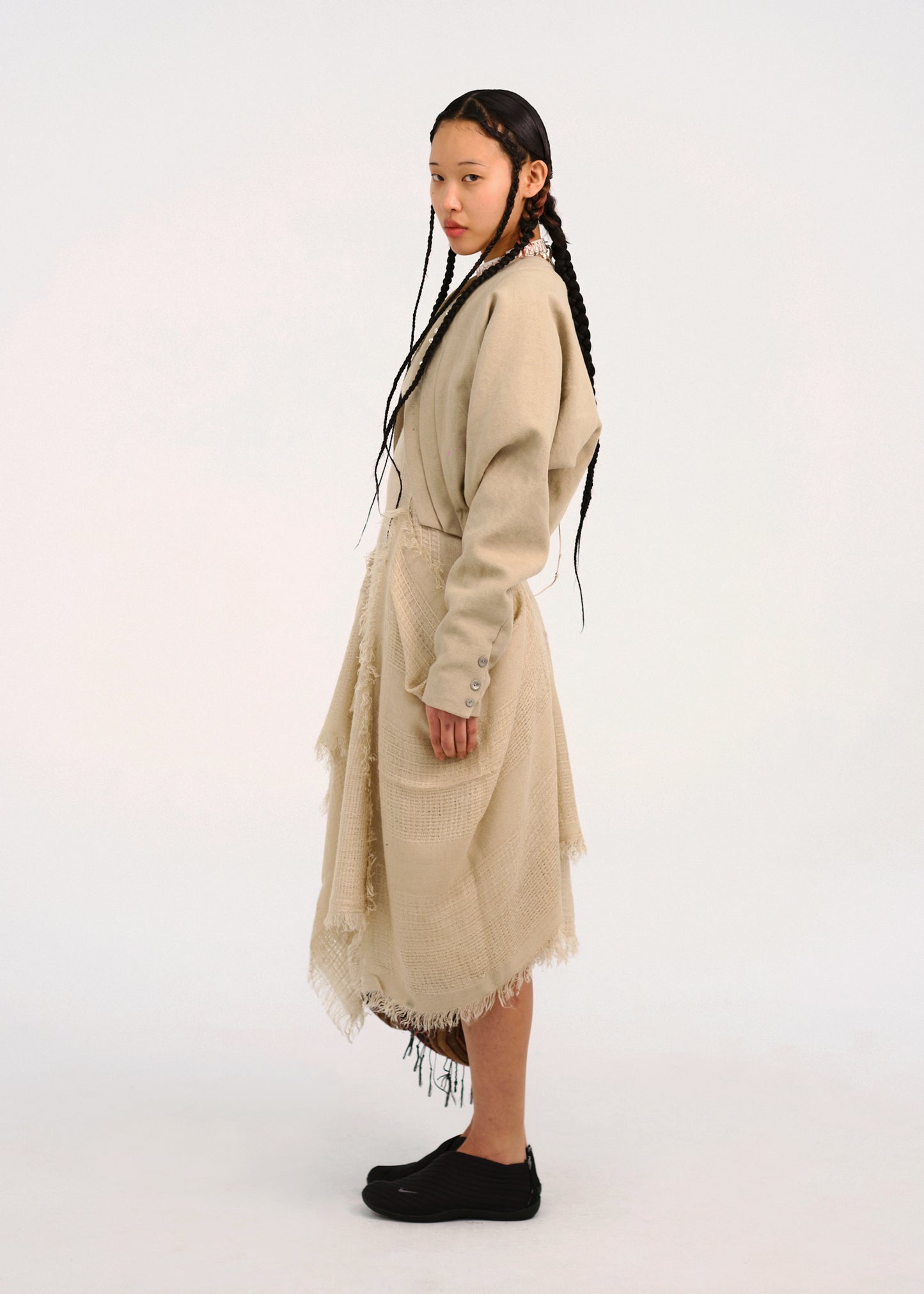 Beaded Silver Charm Blouson