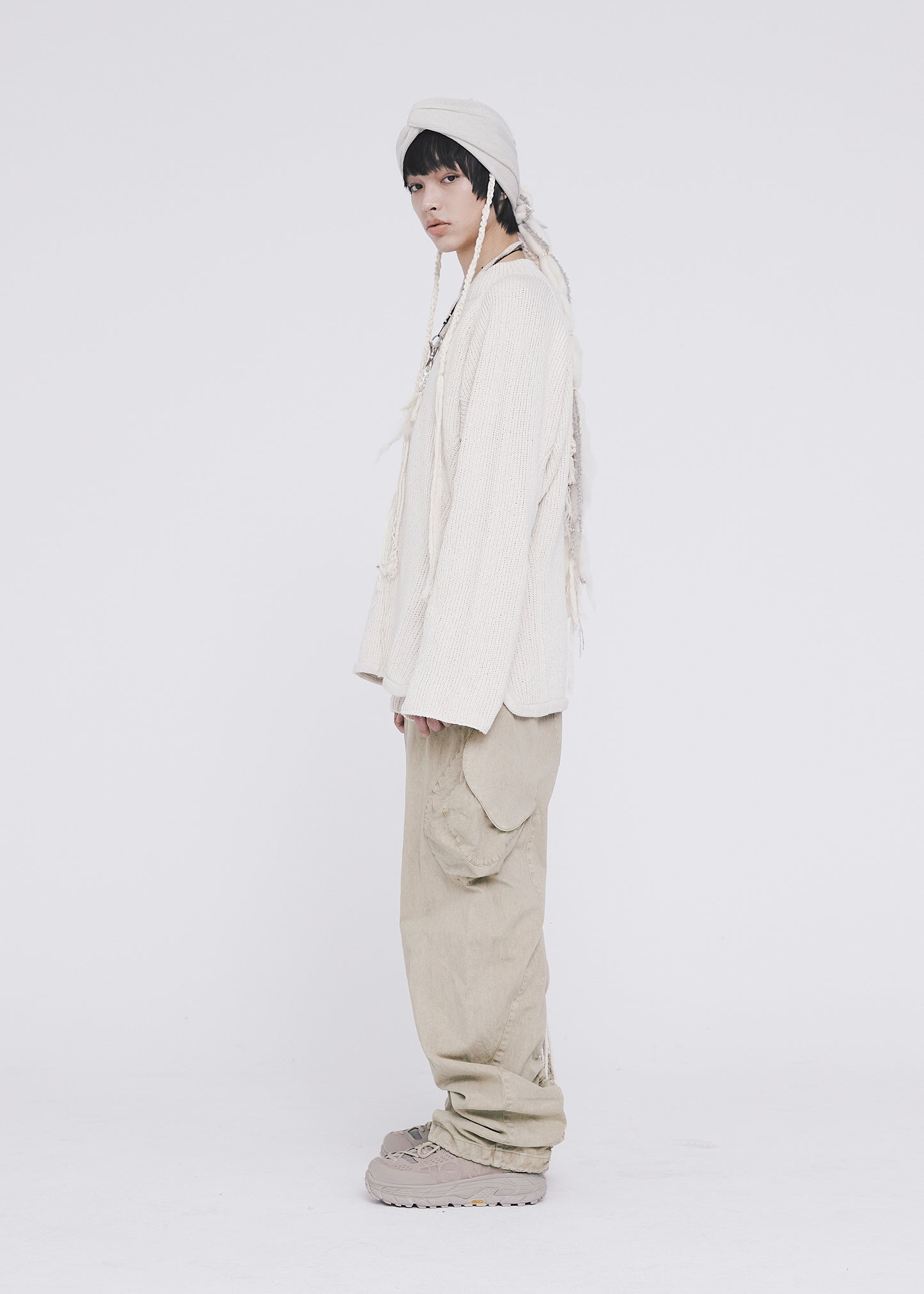 Oversized Knit w/ Necklace