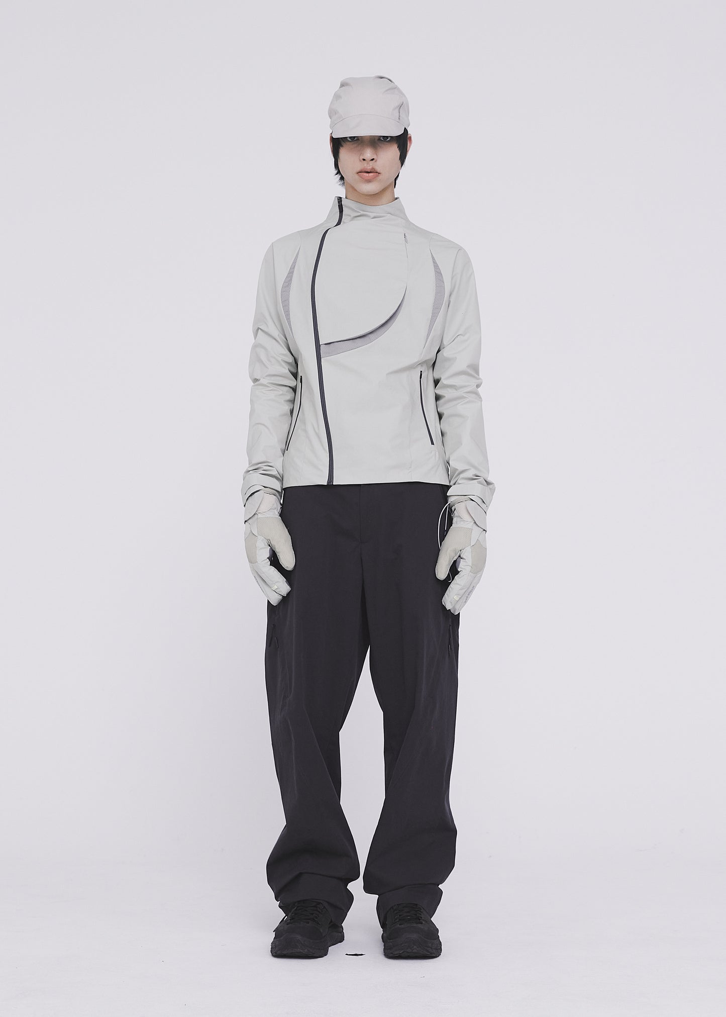 Asymmetric Paneled Jacket