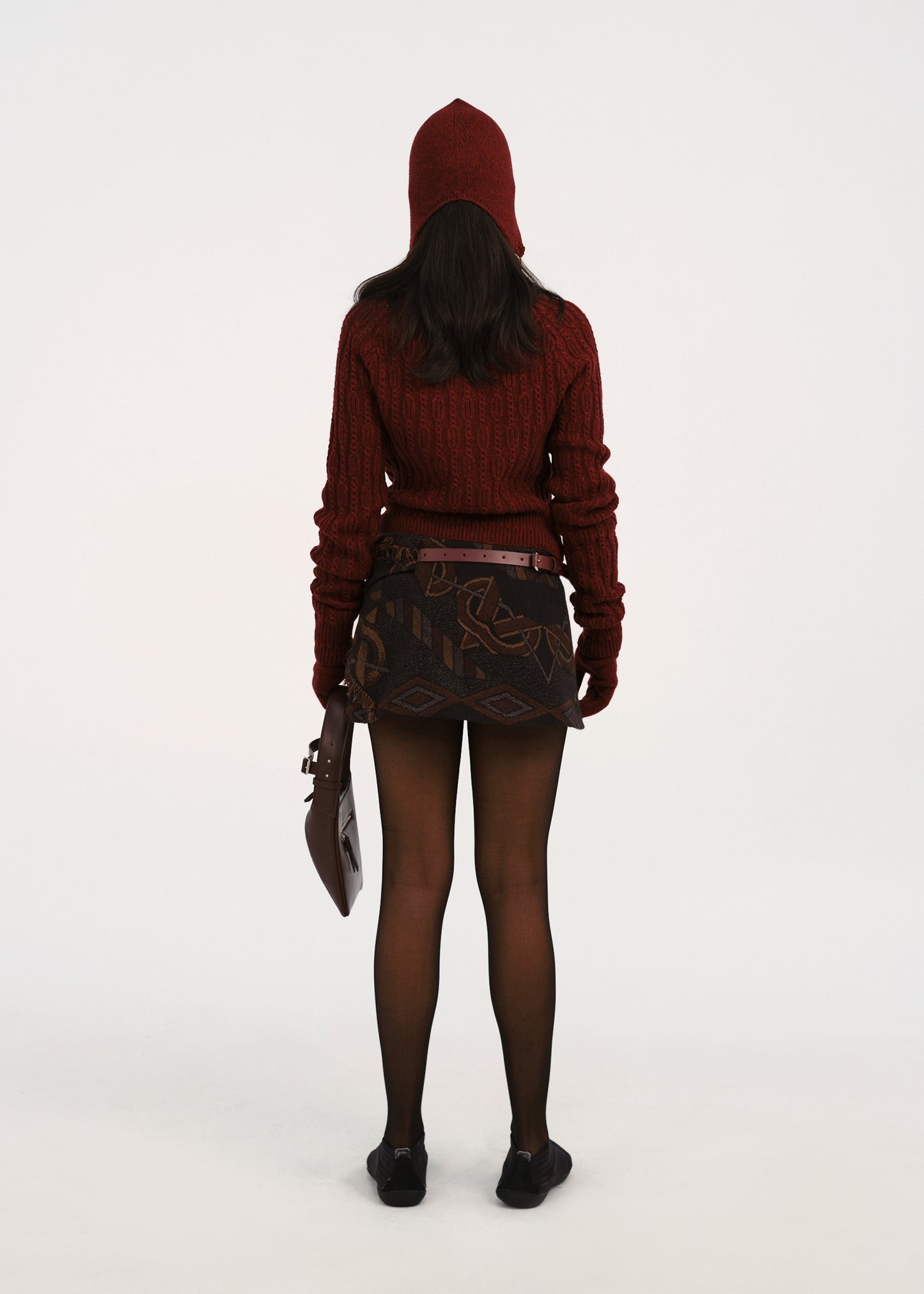 Cinched Pocket Skirt w/ Leather Belt