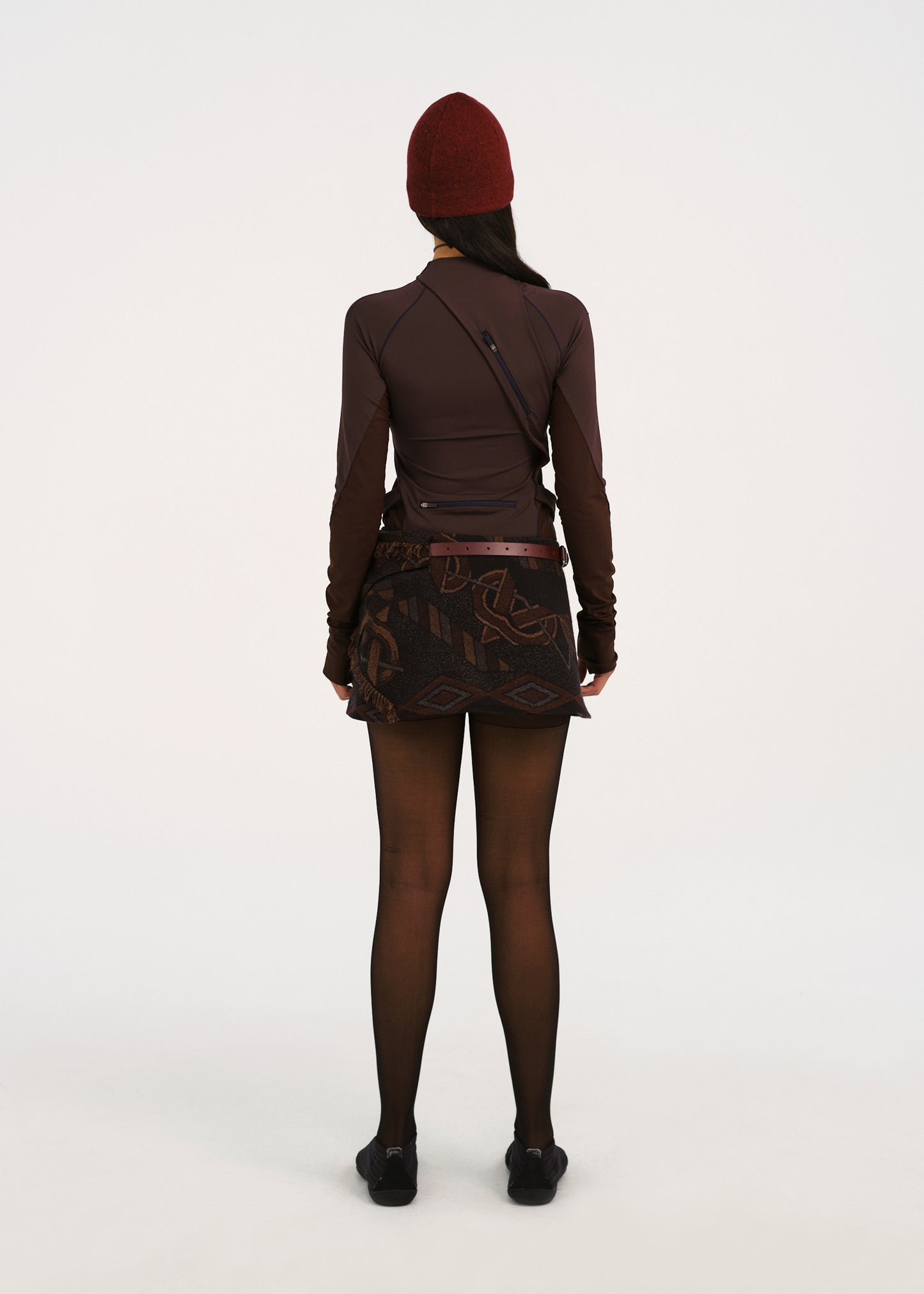 Cinched Pocket Skirt w/ Leather Belt