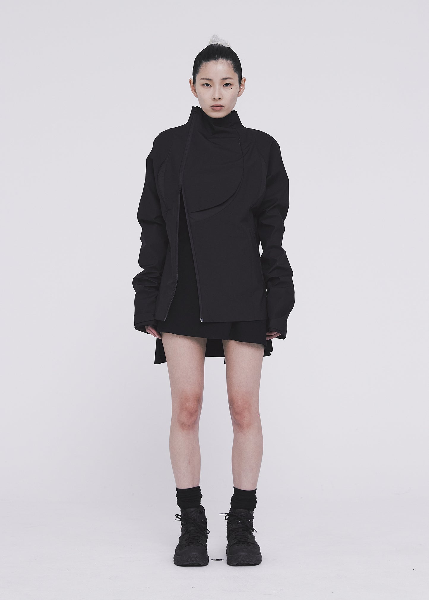 Asymmetric Paneled Jacket