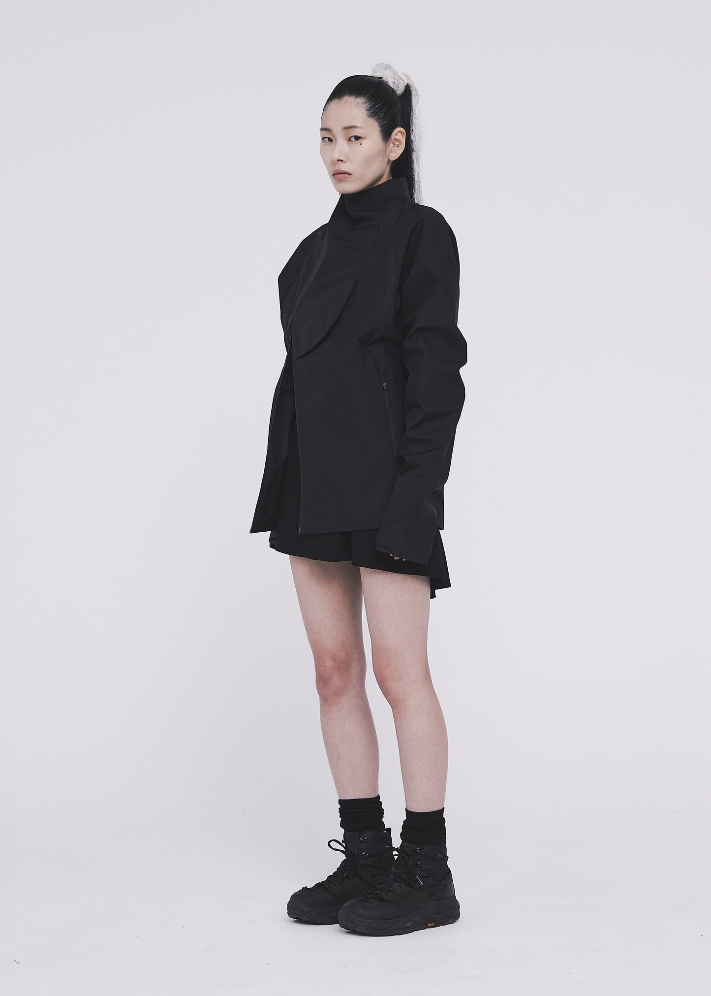 Asymmetric Paneled Jacket