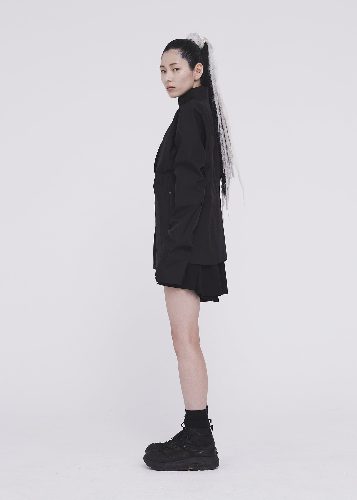 Asymmetric Paneled Jacket