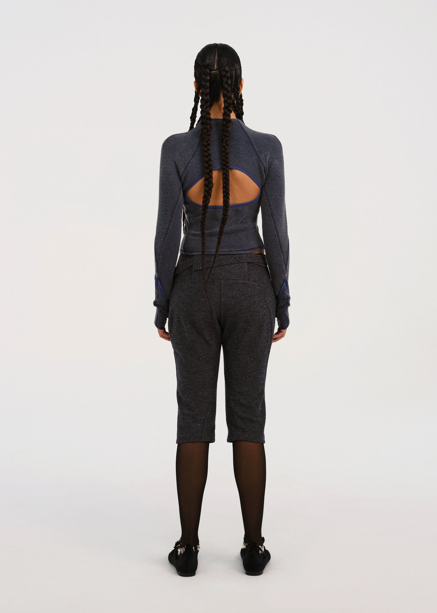 Slashed Zip Top