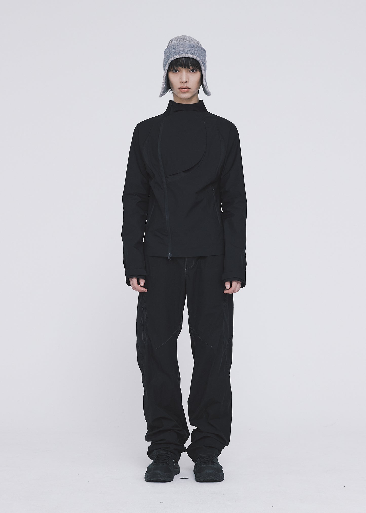 Asymmetric Paneled Jacket