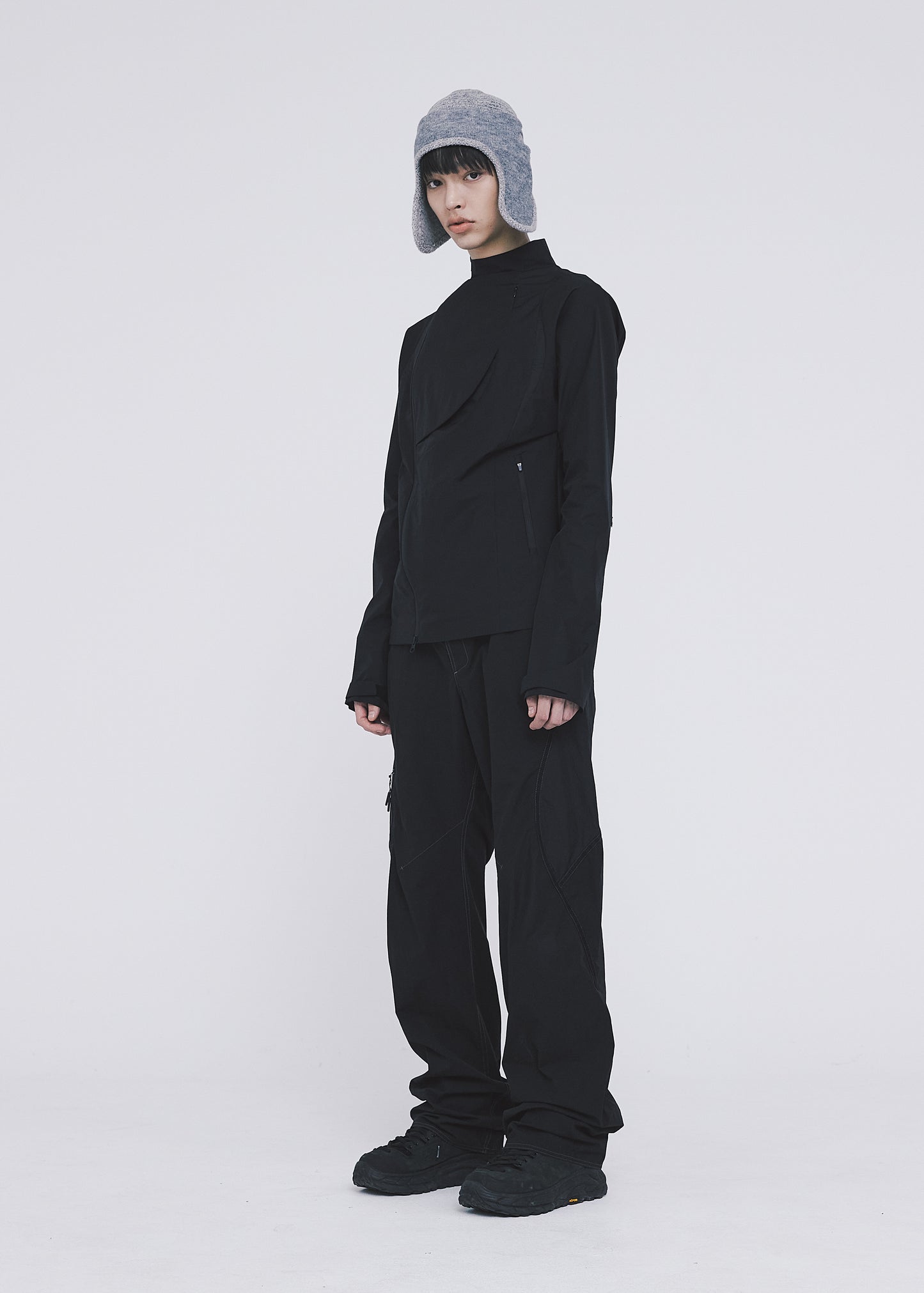 Asymmetric Paneled Jacket