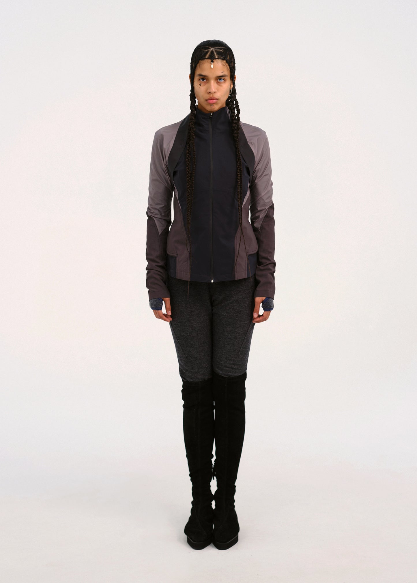Paneled Windbreaker