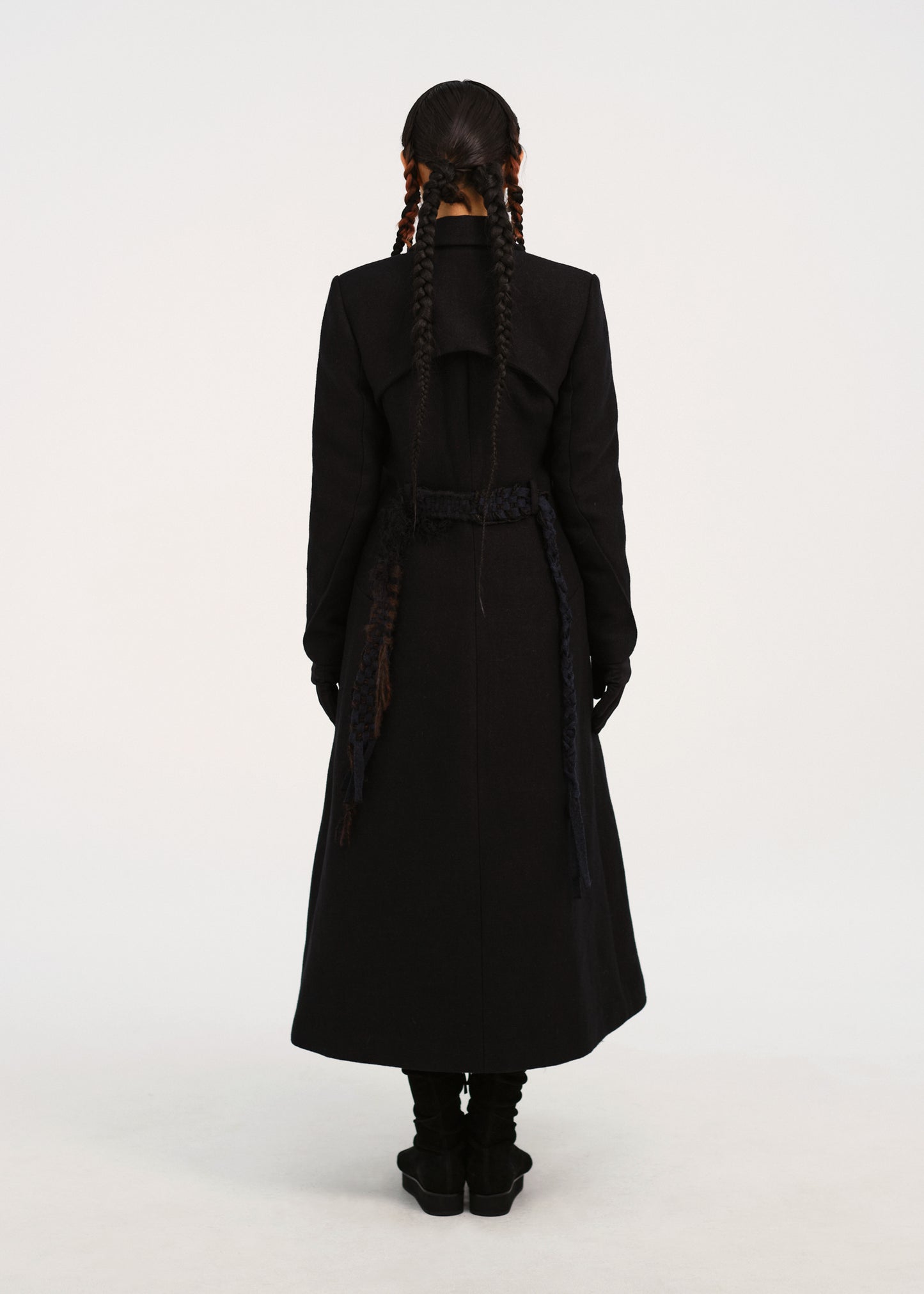 Ceramic Button Long Coat