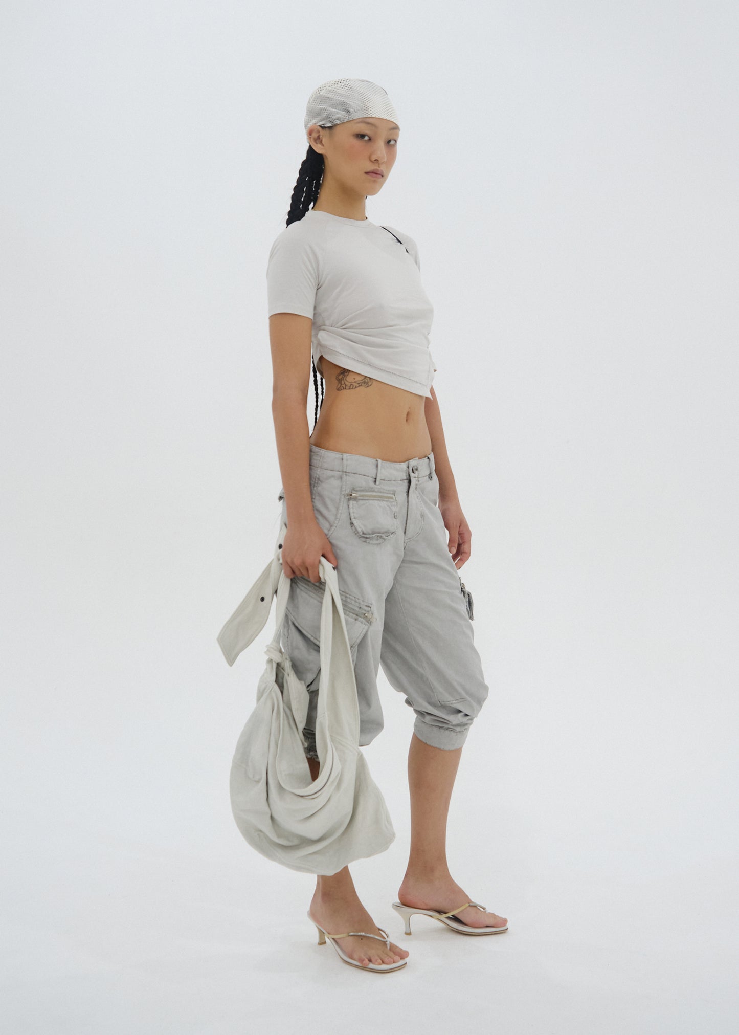 Hemstitch Crop Top