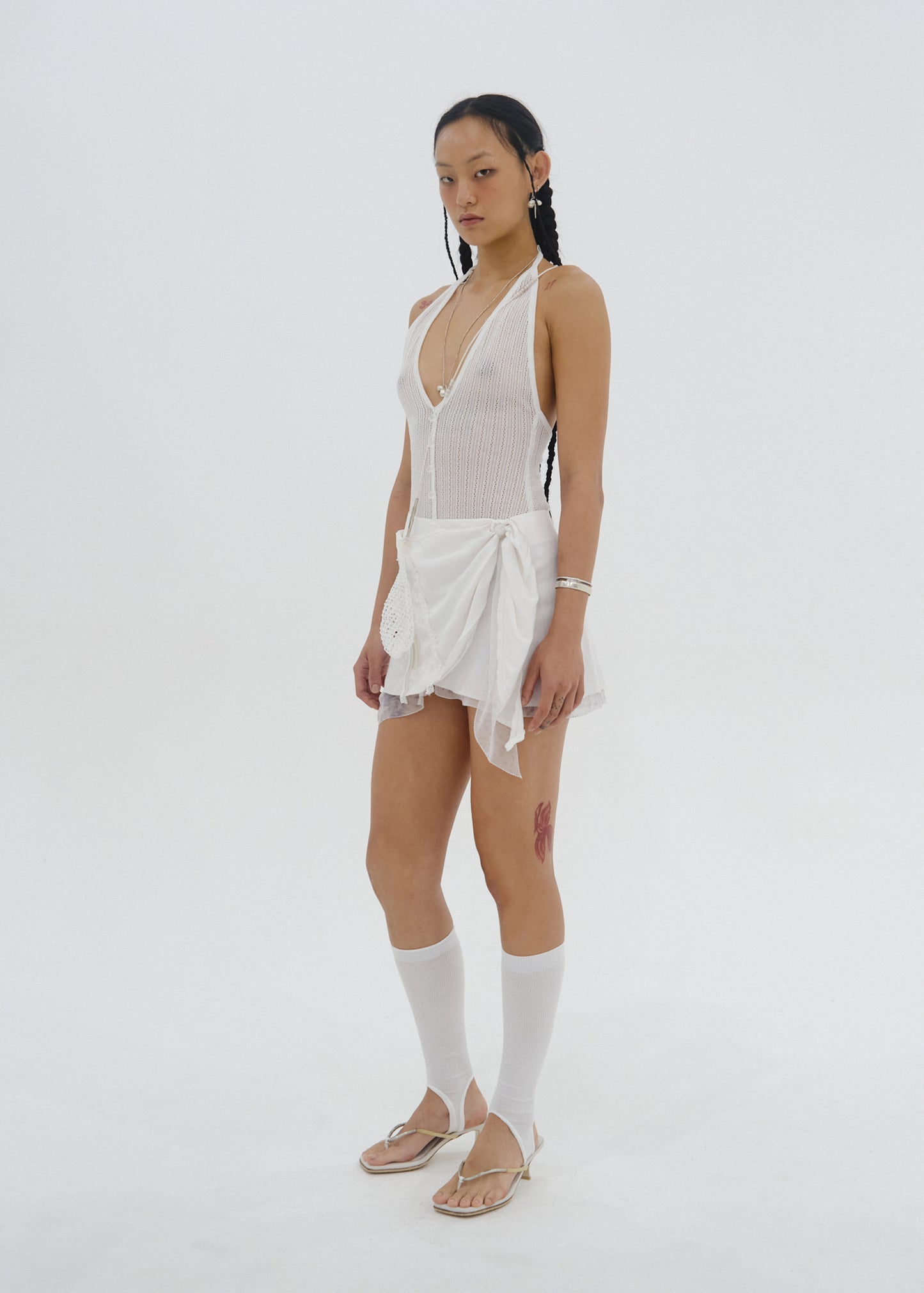 Silk Knit Top w/ Mini Bag