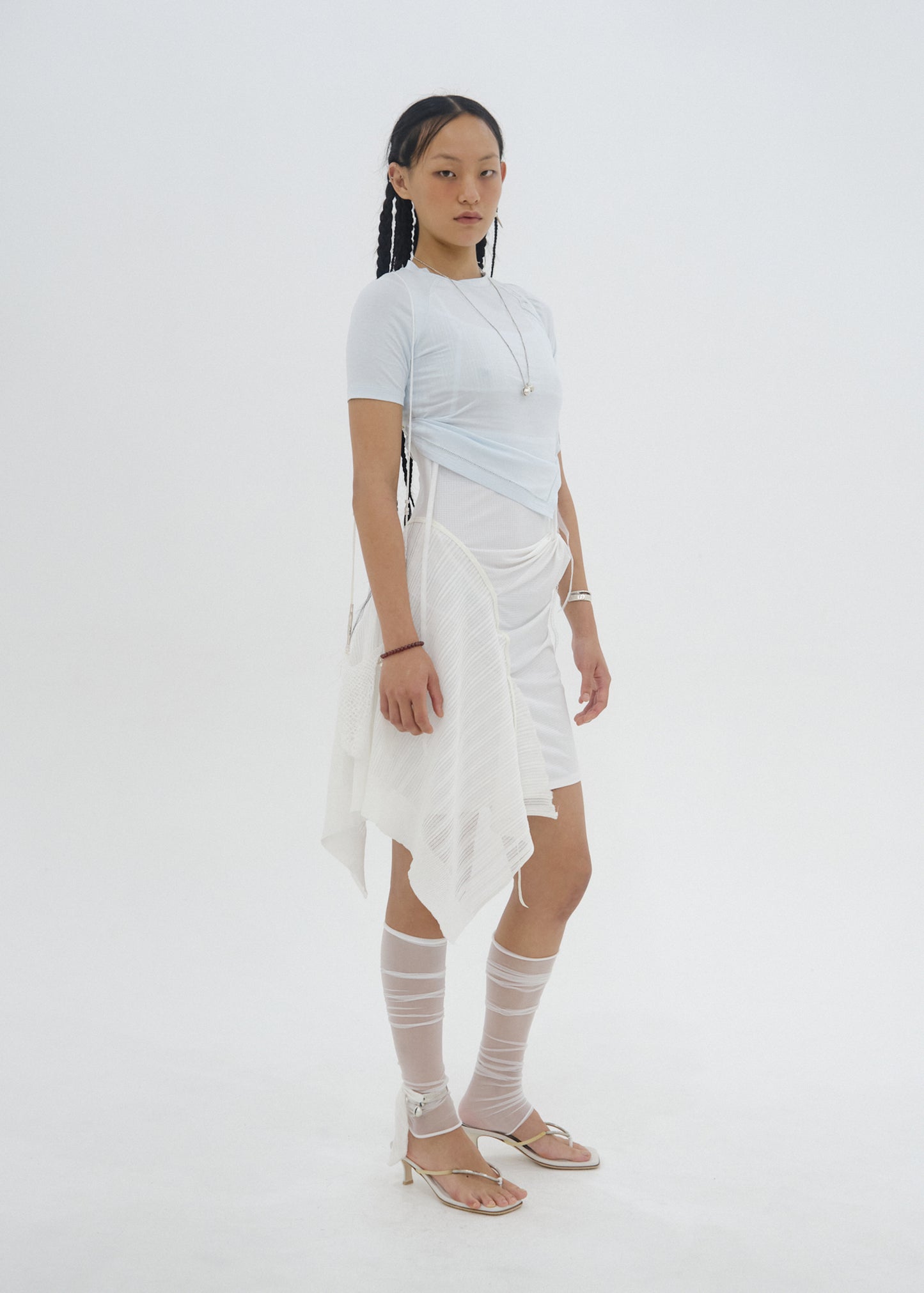 Hemstitch Crop Top