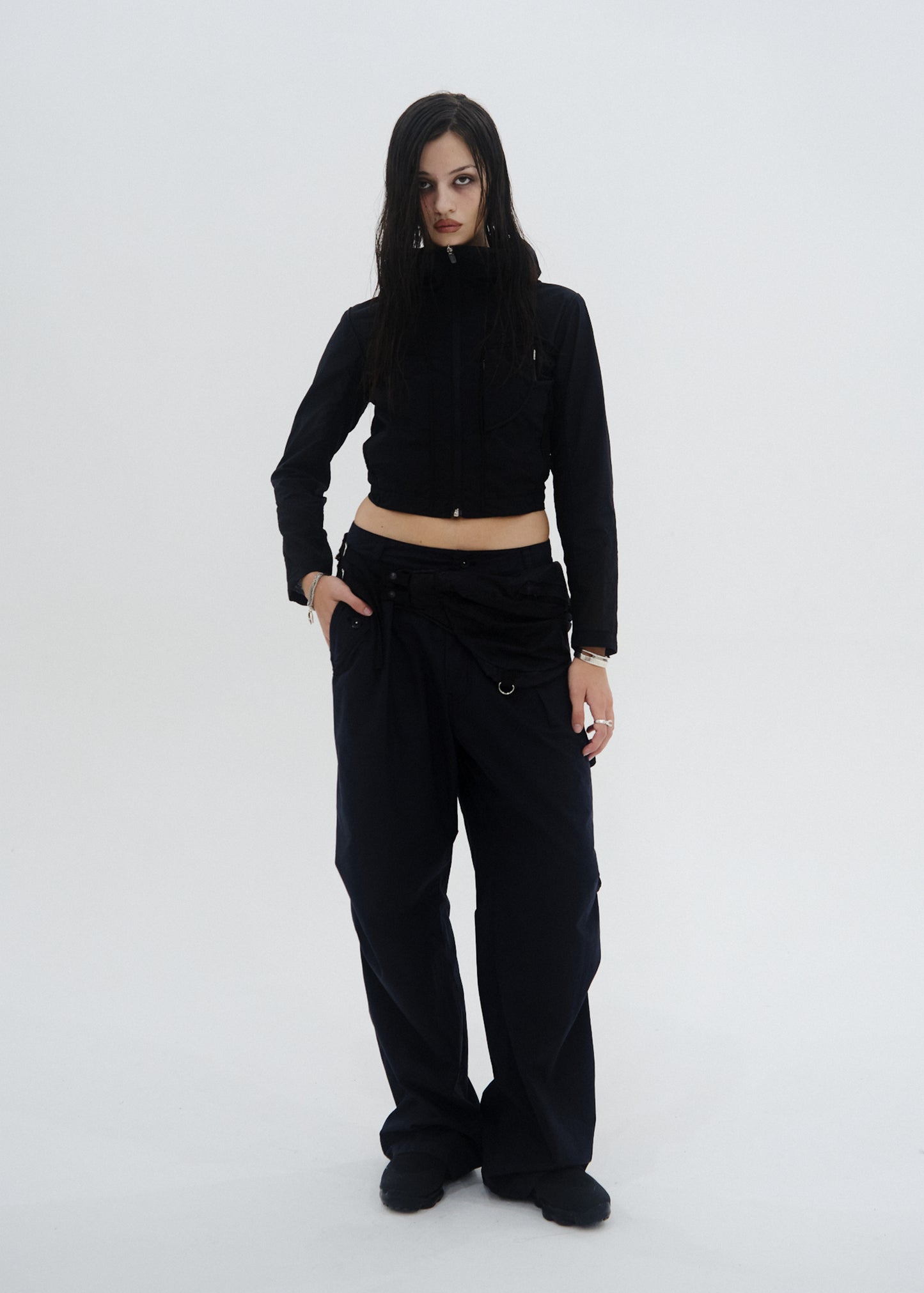 Paneled Crop Jacket
