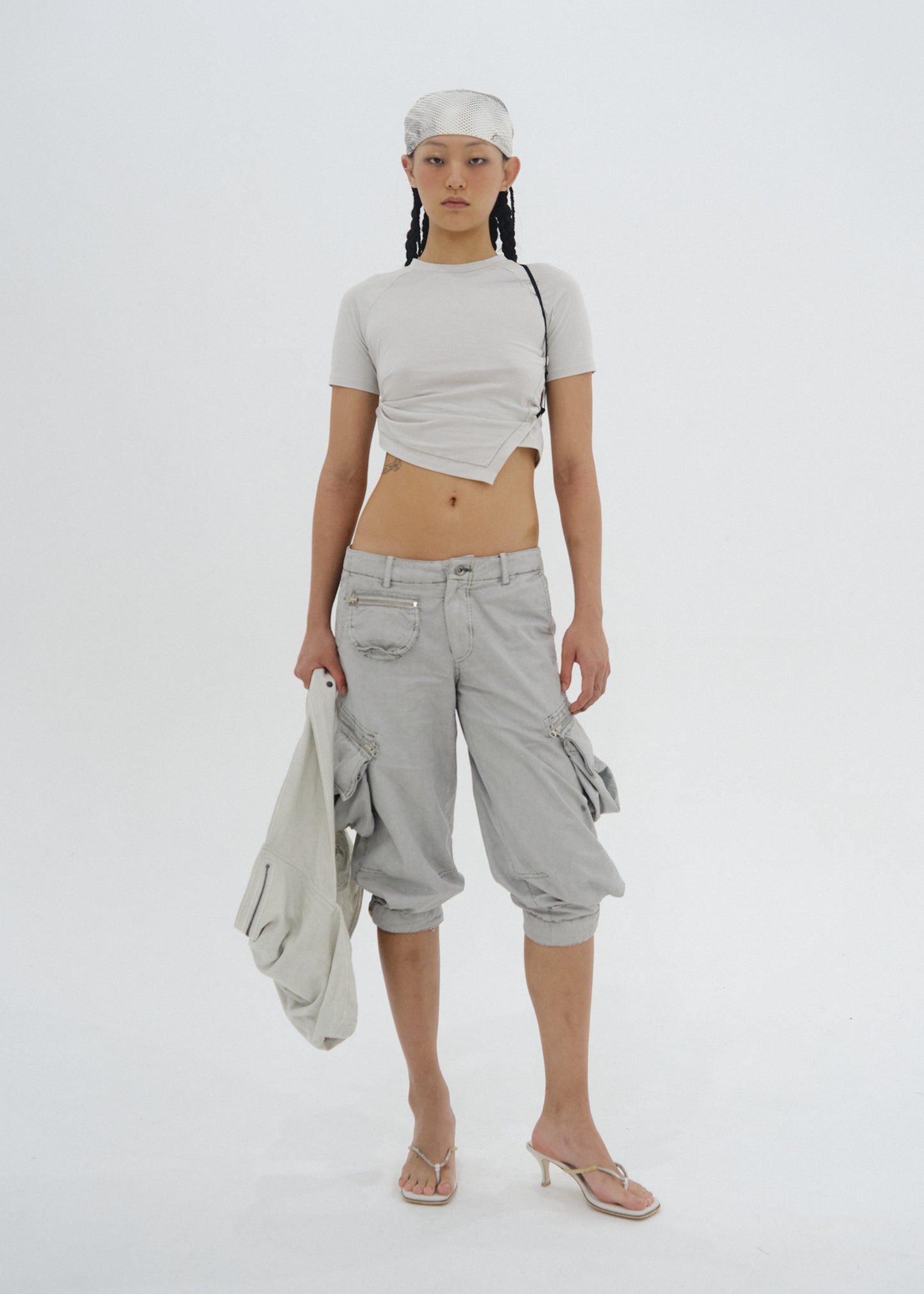 Hemstitch Crop Top