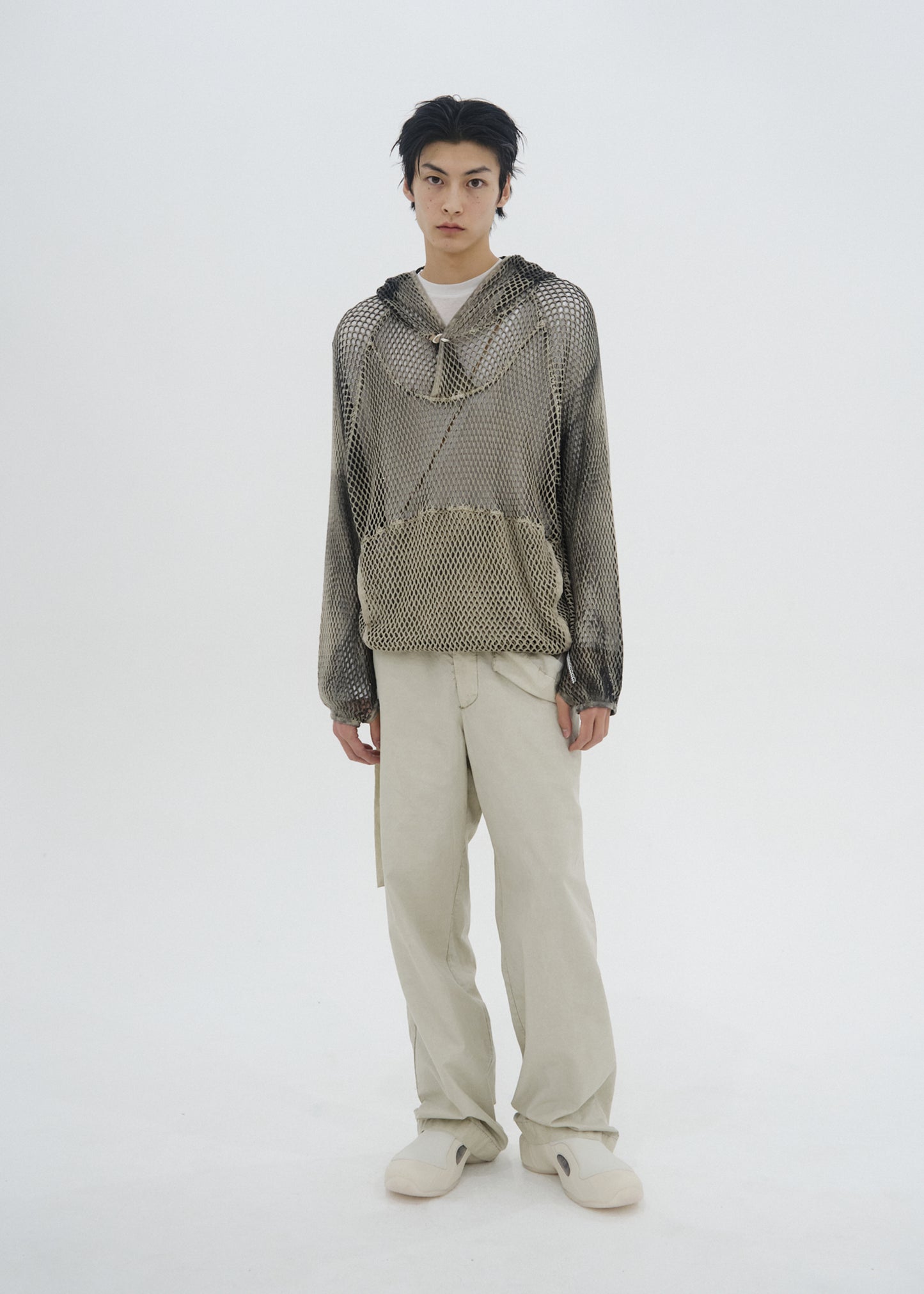 Spray-Dyed Mesh Hoodie