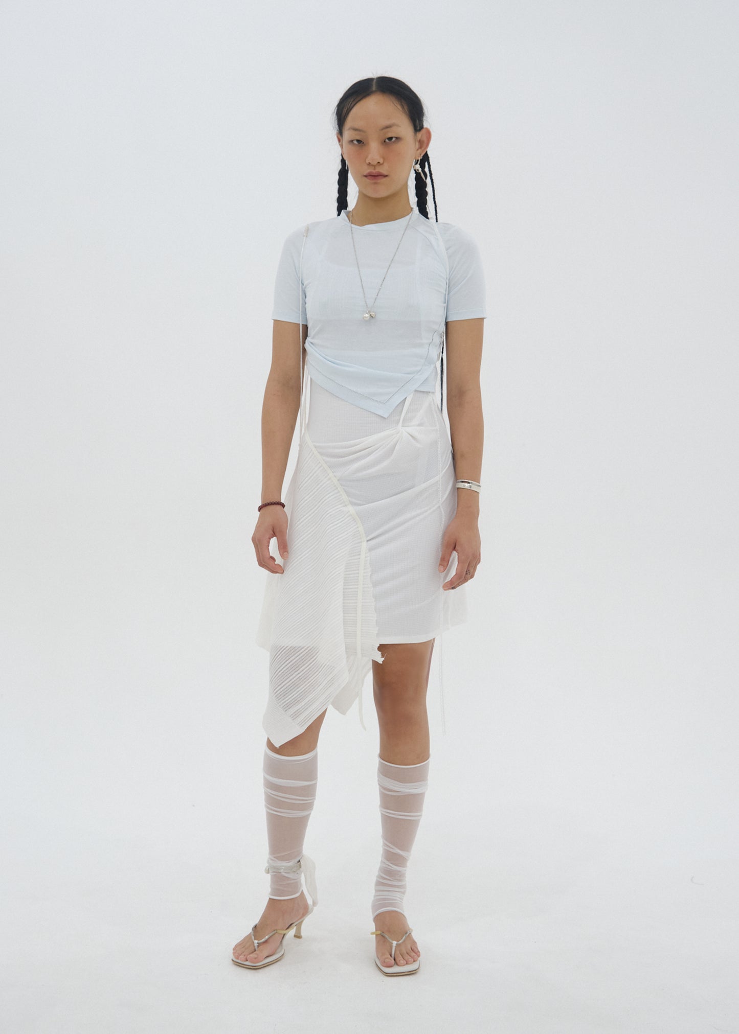Hemstitch Crop Top