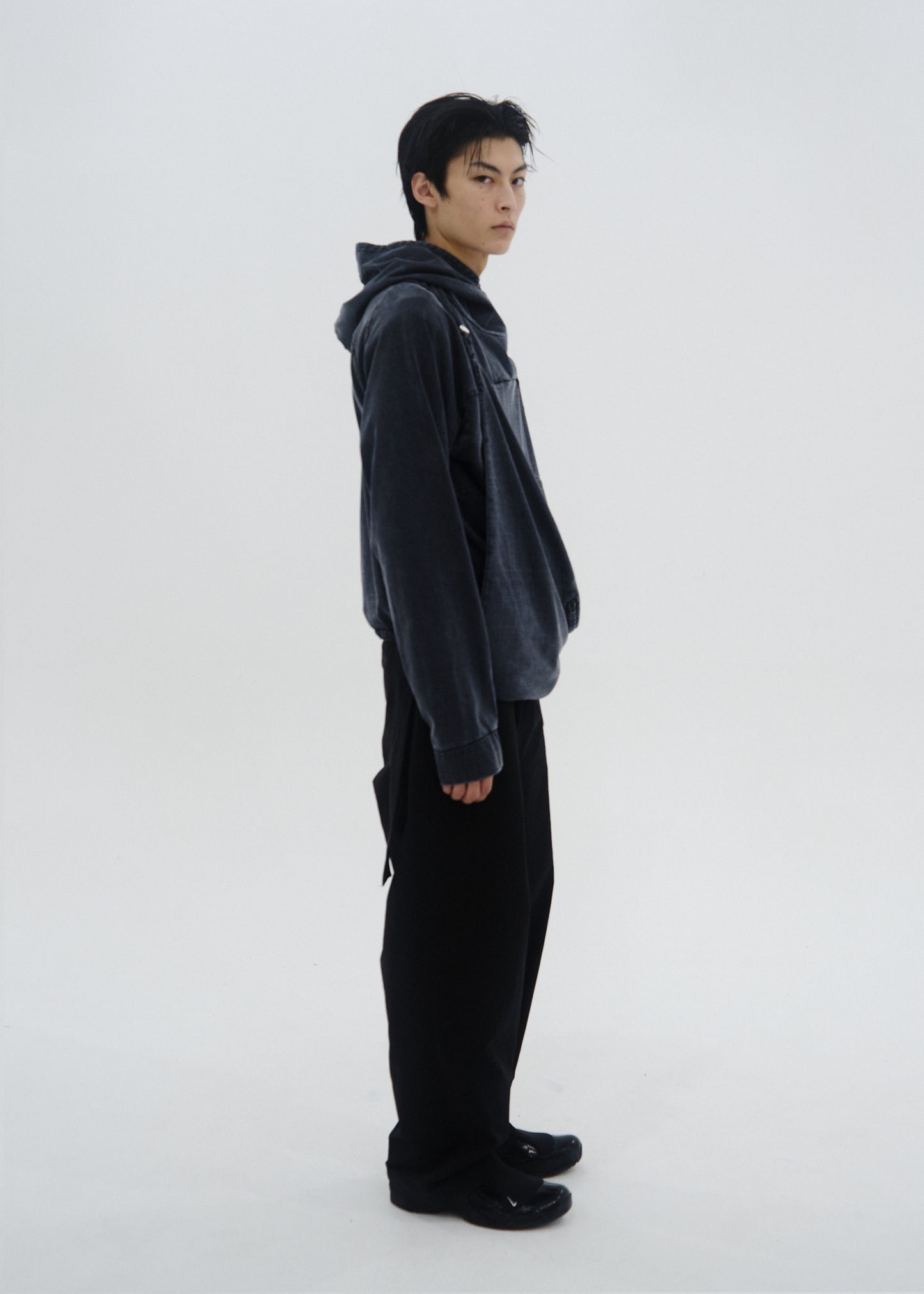 Dyed Scarf Bag Hoodie