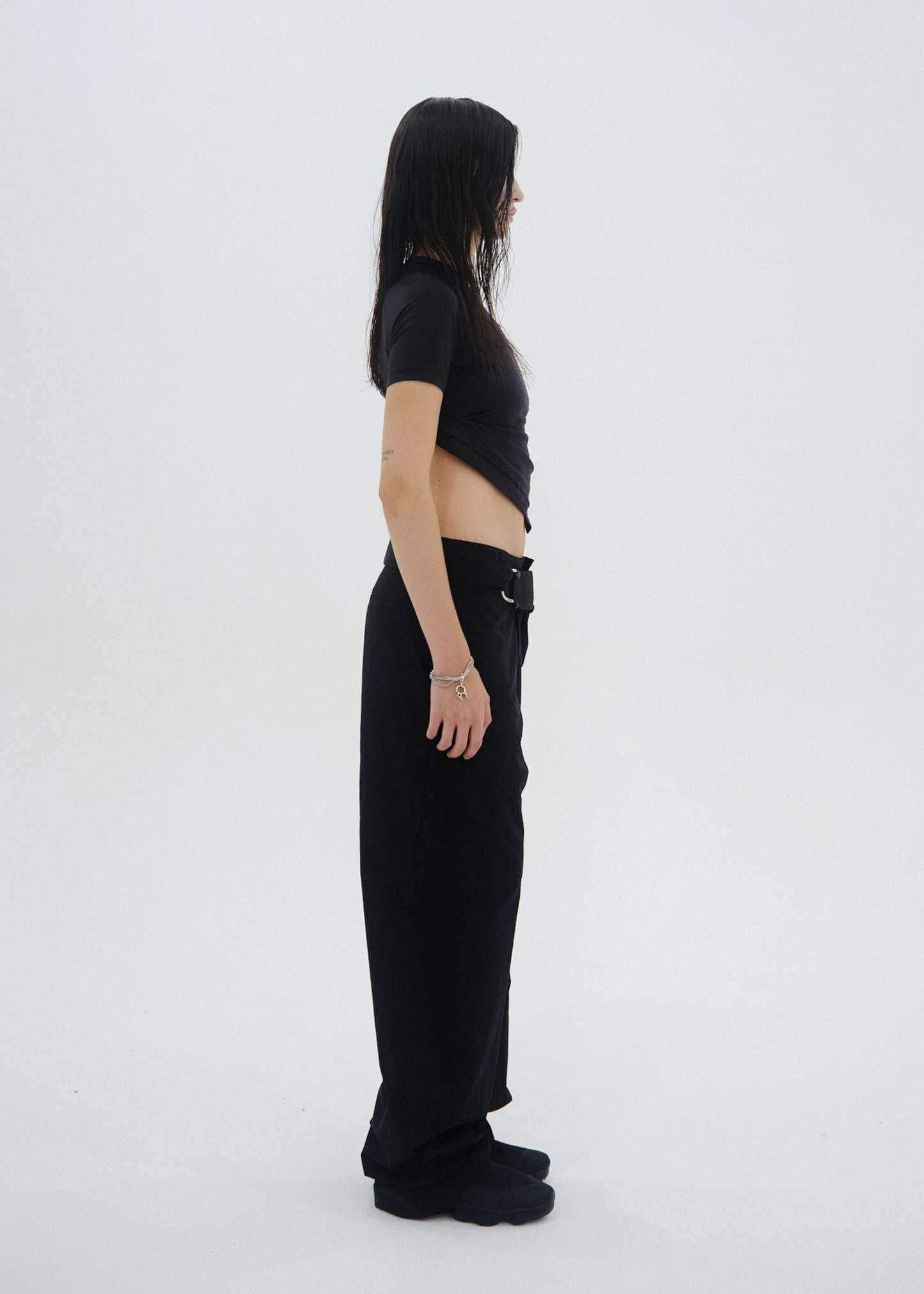 Hemstitch Crop Top