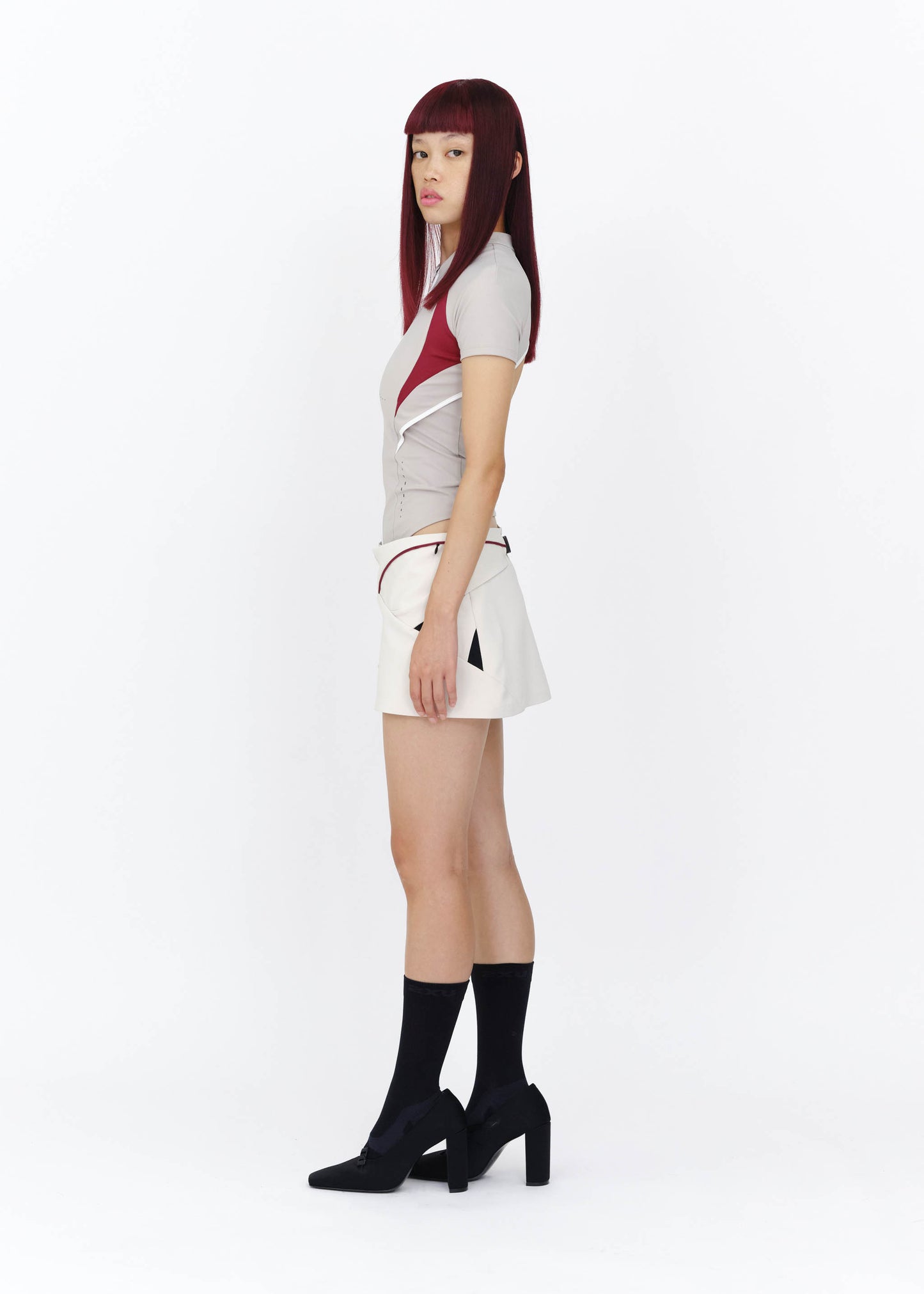 Slashed Zip Top