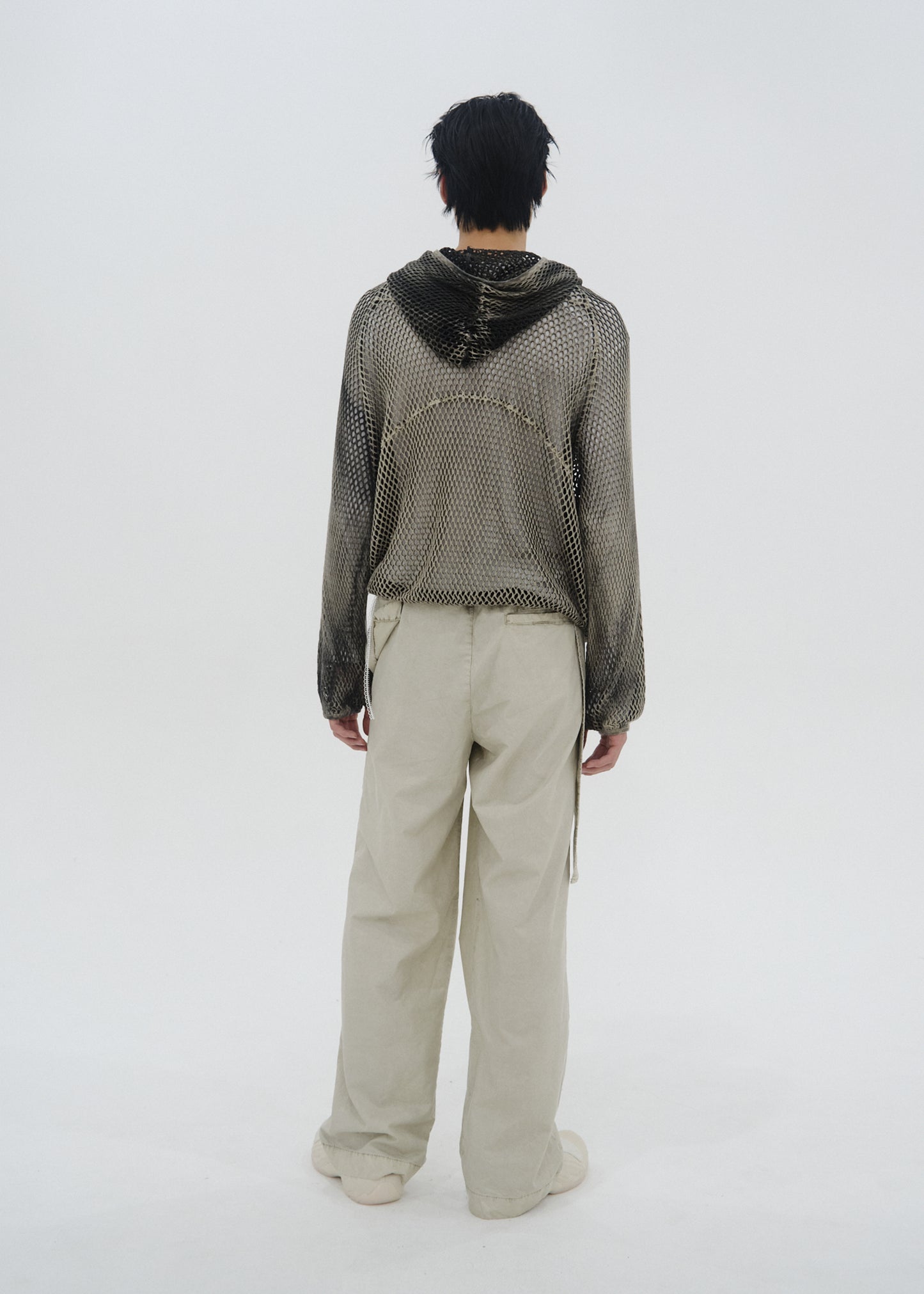 Spray-Dyed Mesh Hoodie