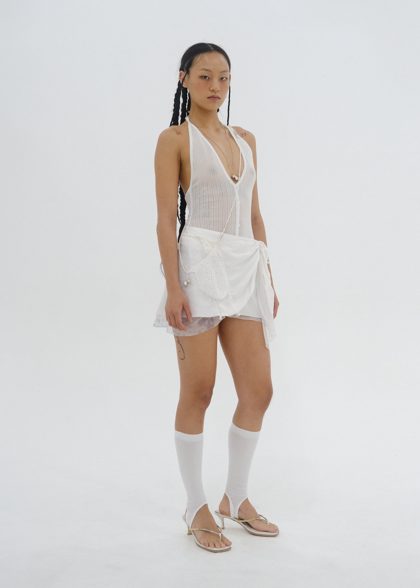 Silk Knit Top w/ Mini Bag