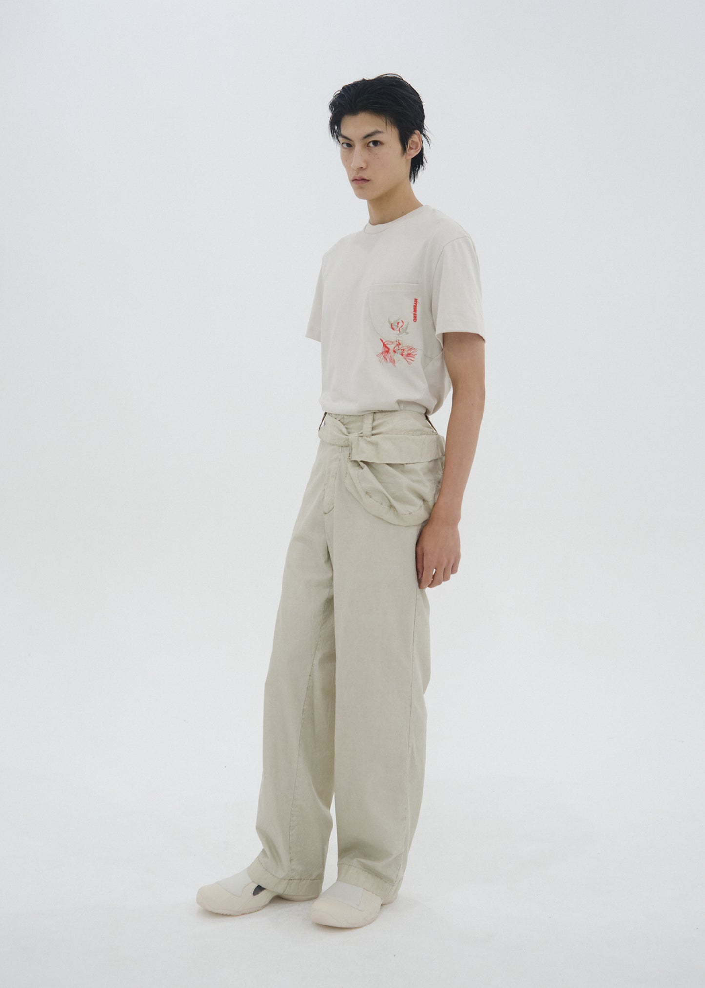 Cotton Pants w/ Waist Bag