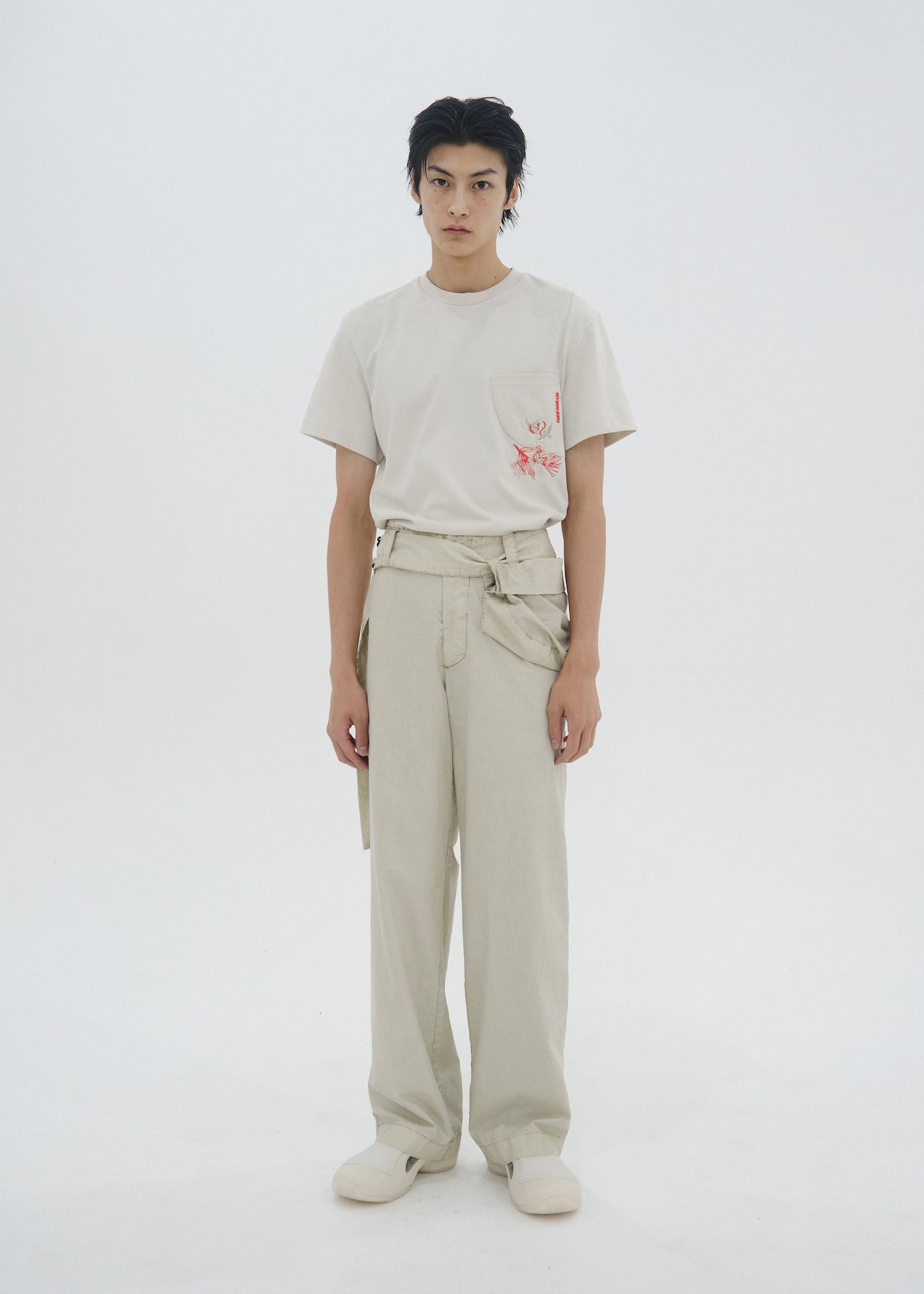 Cotton Pants w/ Waist Bag