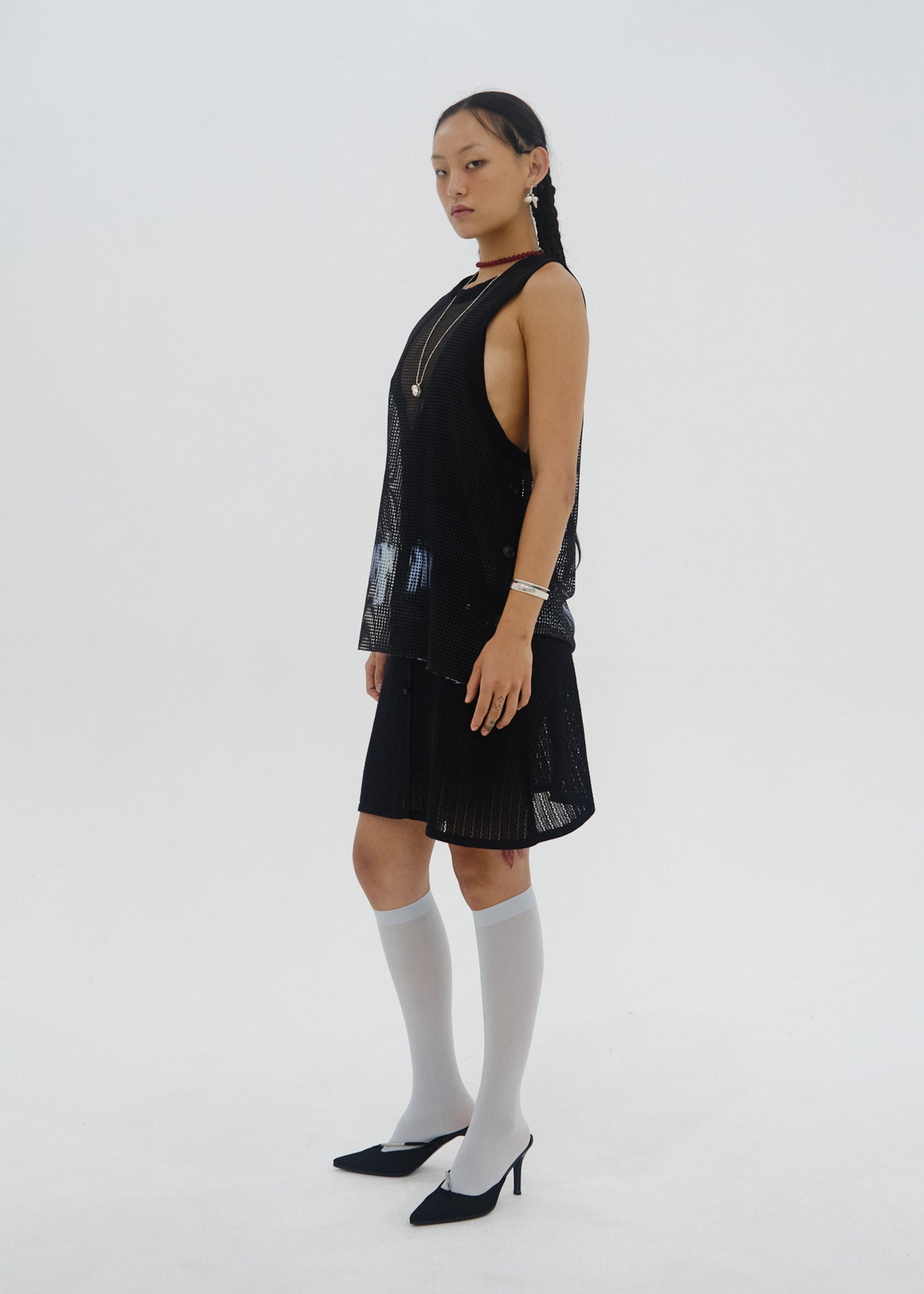 "JR" Mesh Sleeveless