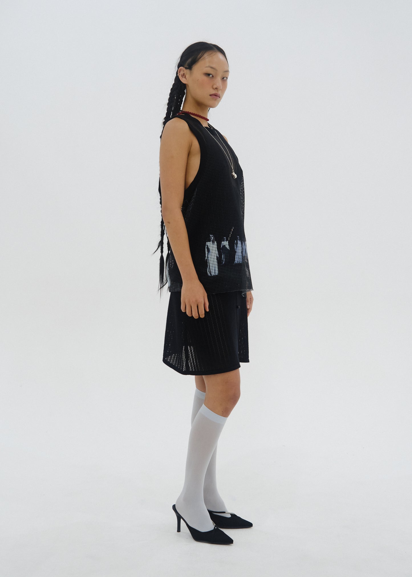 "JR" Mesh Sleeveless