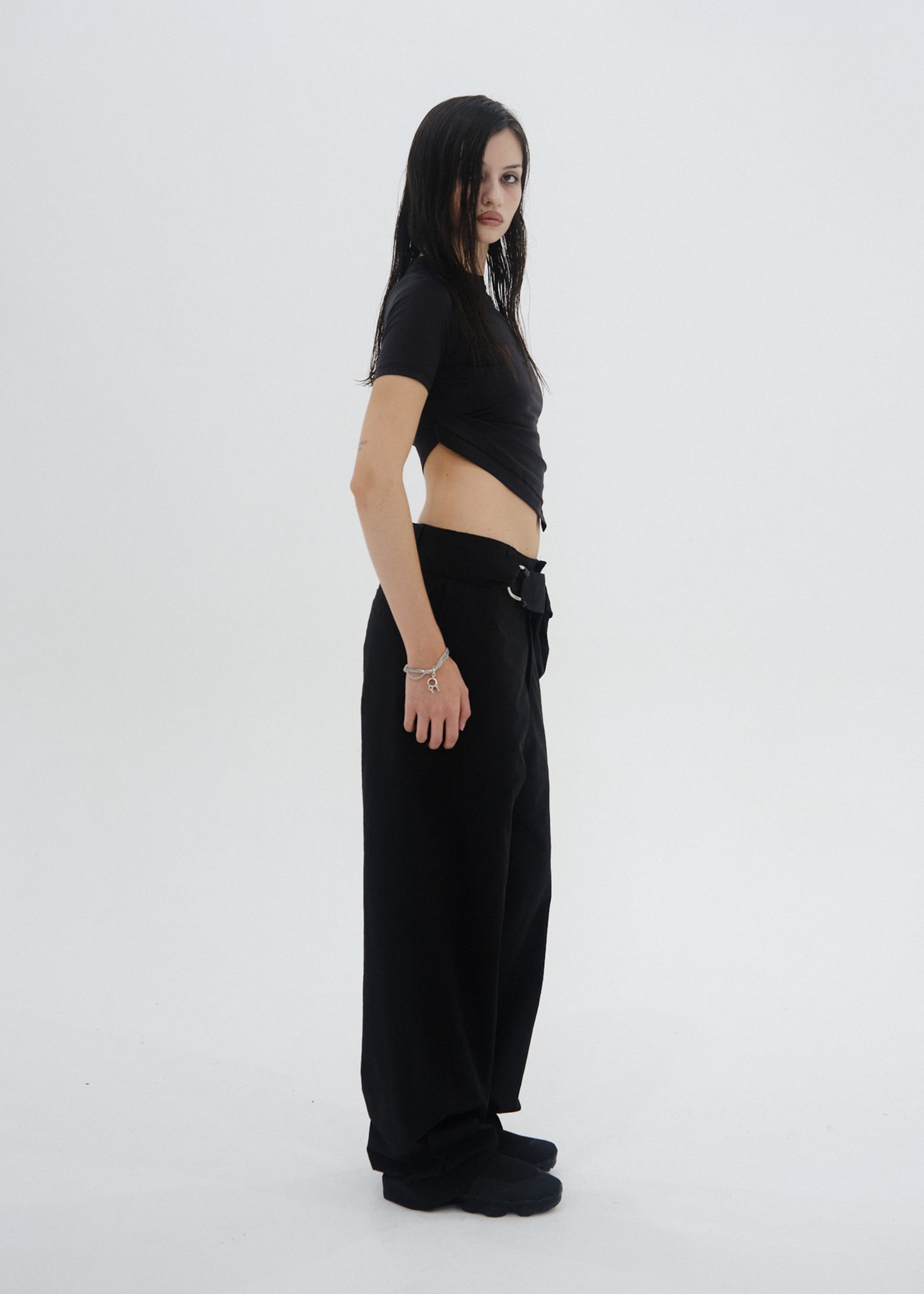 Cotton Pants w/ Waist Bag