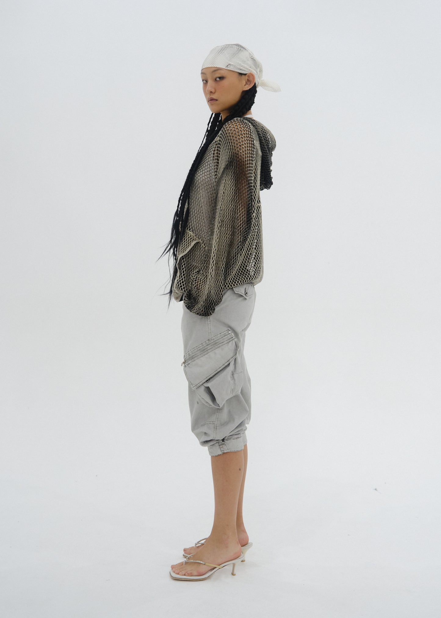 Spray-Dyed Mesh Hoodie