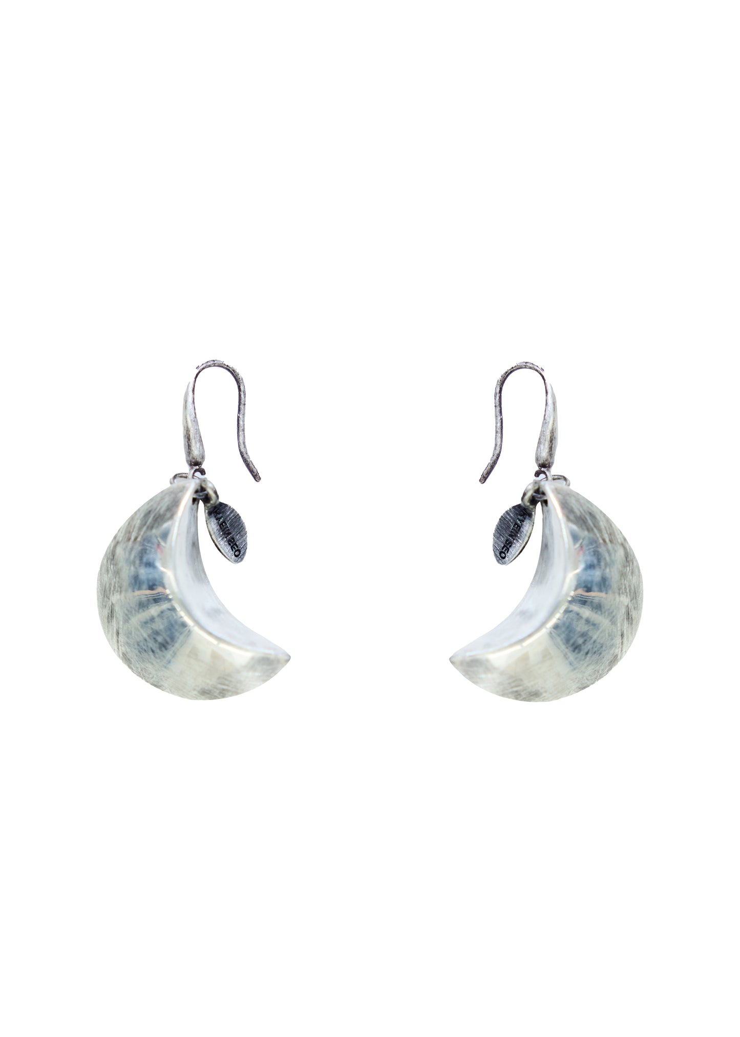 Crescent Silver Earrings