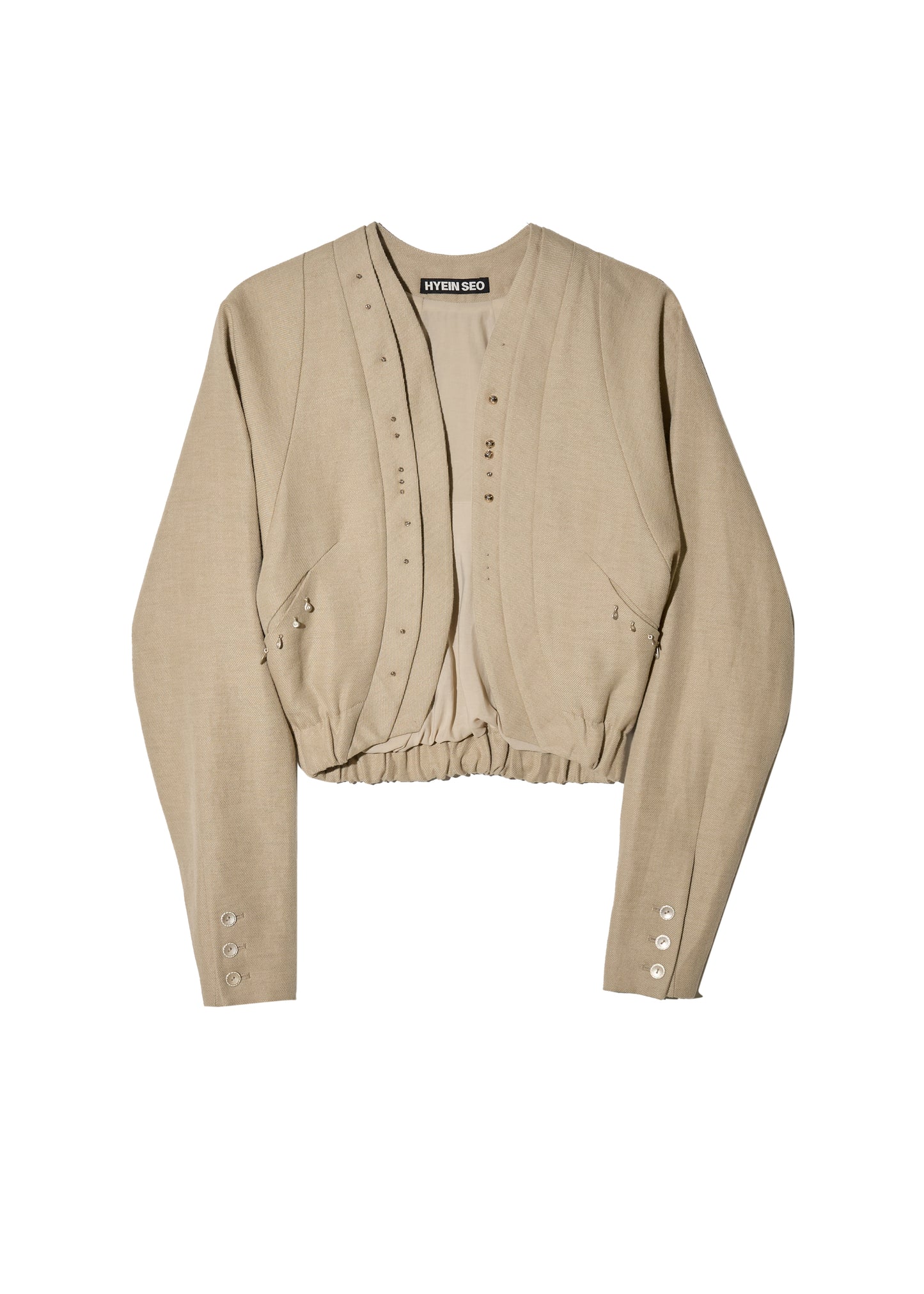 Beaded Silver Charm Blouson