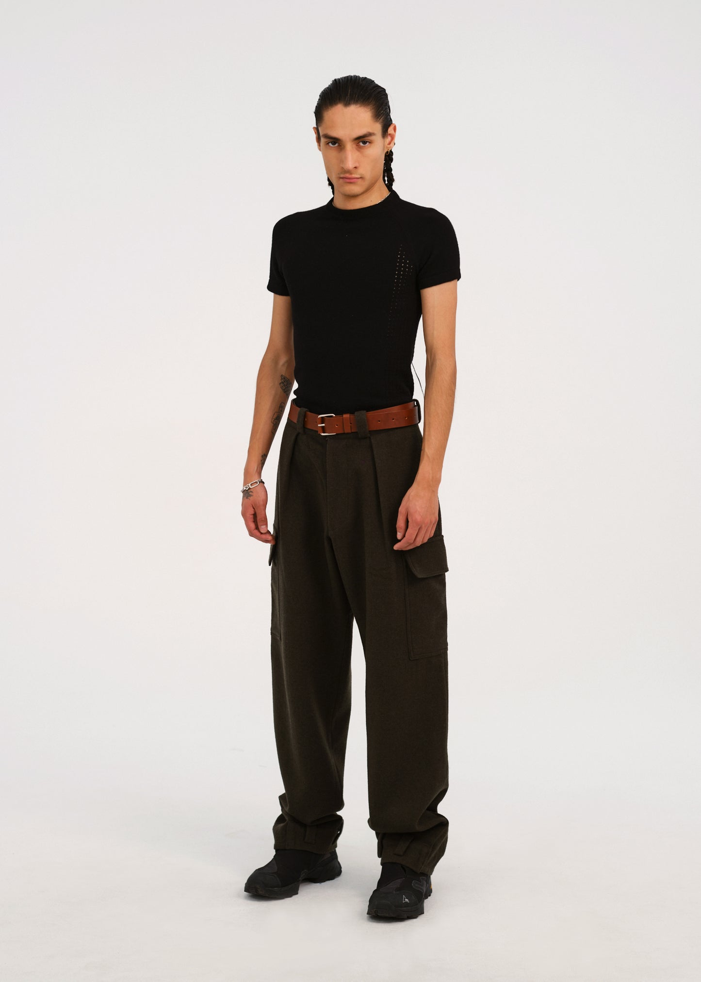Perforated Knit Top