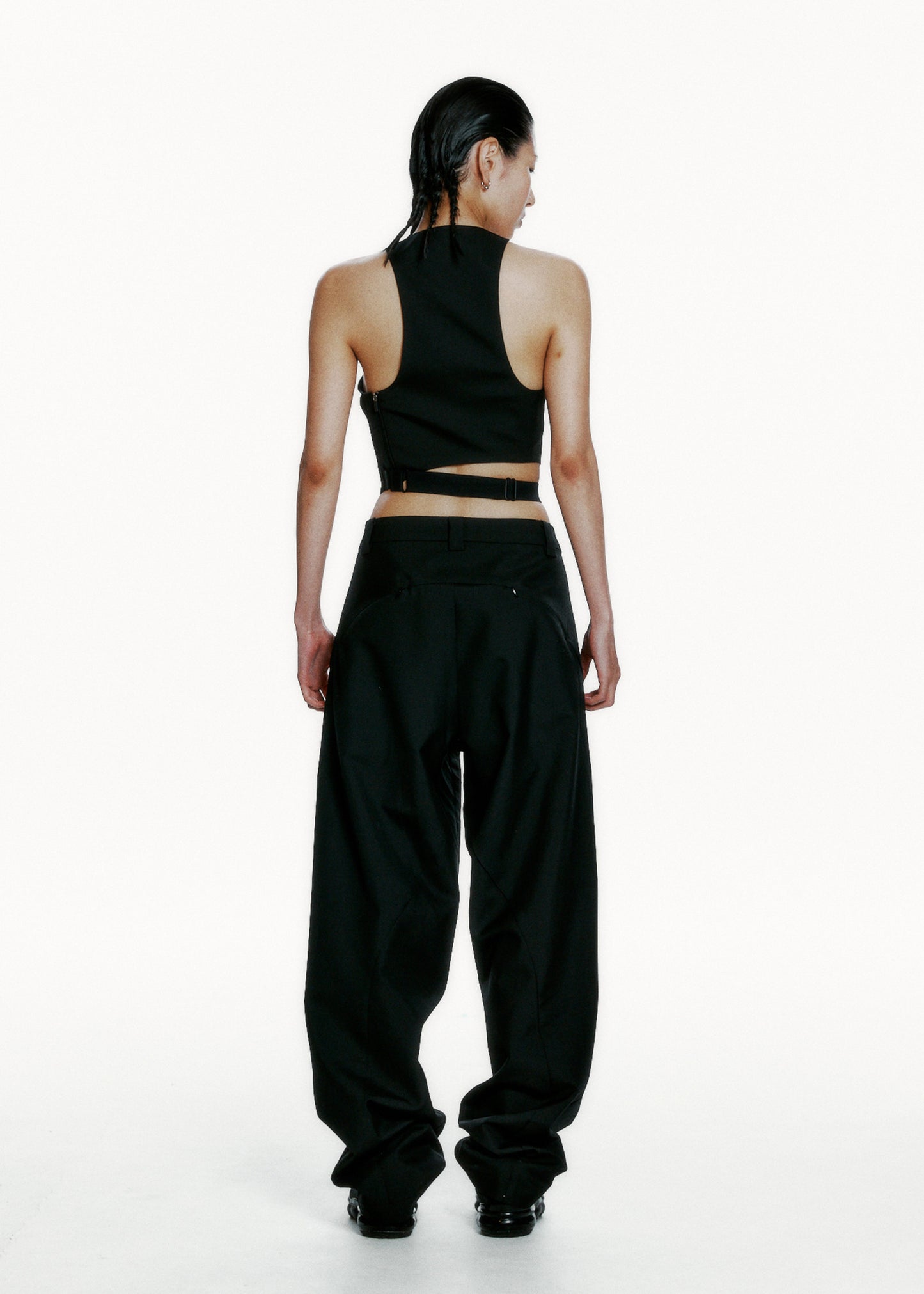 Wide Pants w/ Beaded Belt