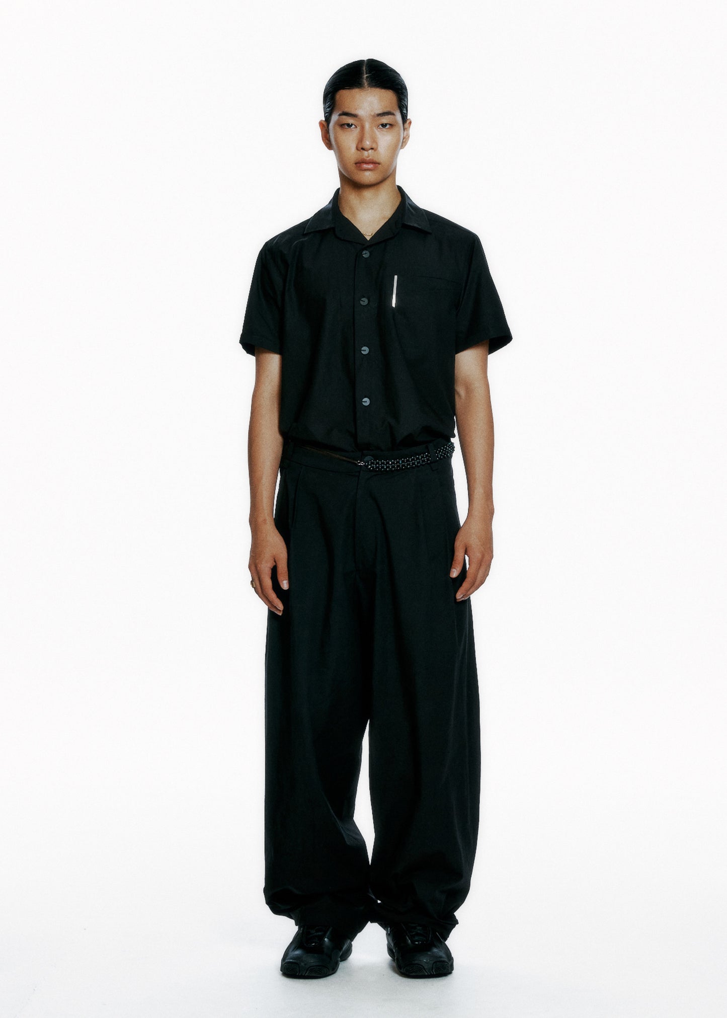 Wide Pants w/ Beaded Belt