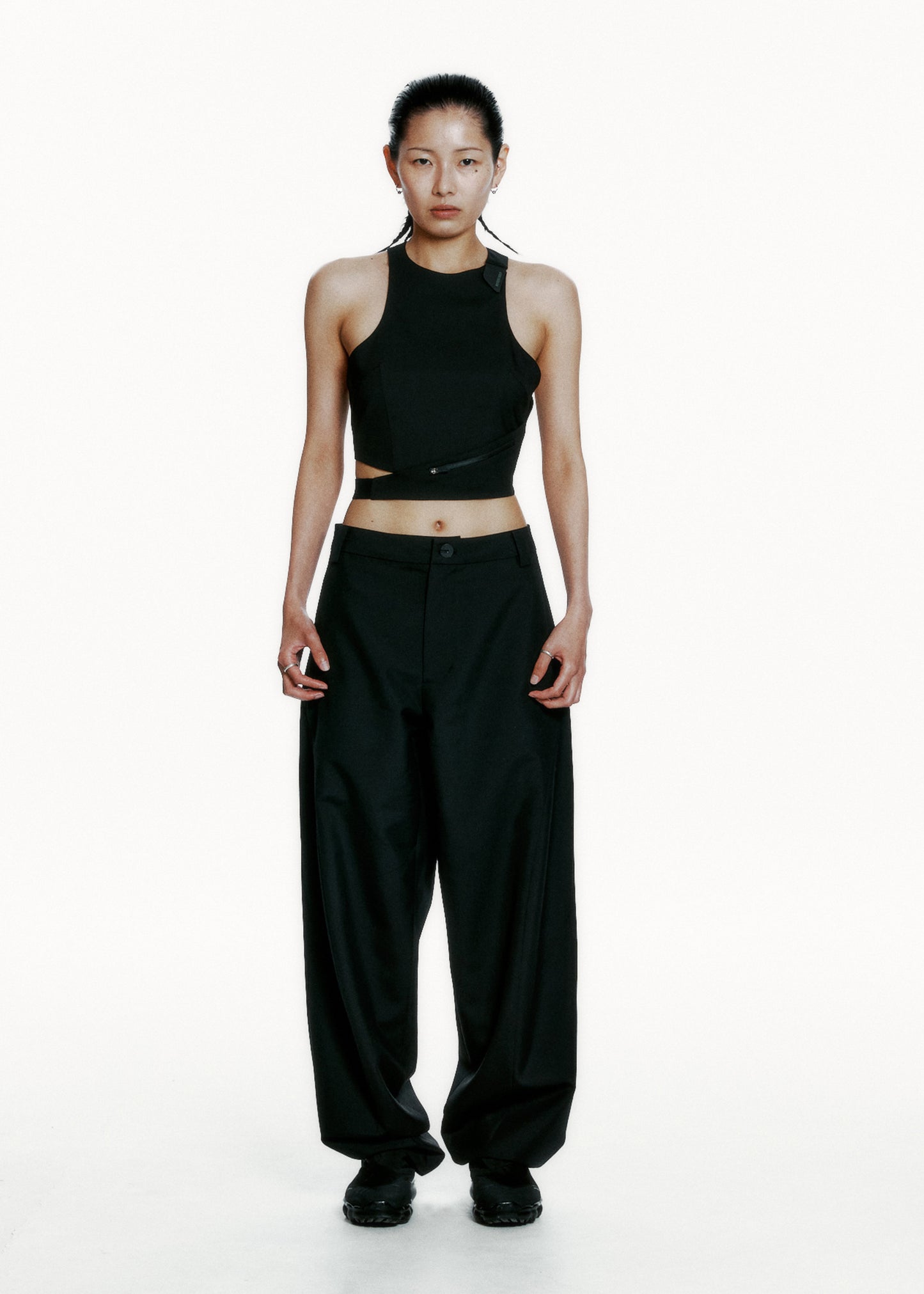 Wide Pants w/ Beaded Belt