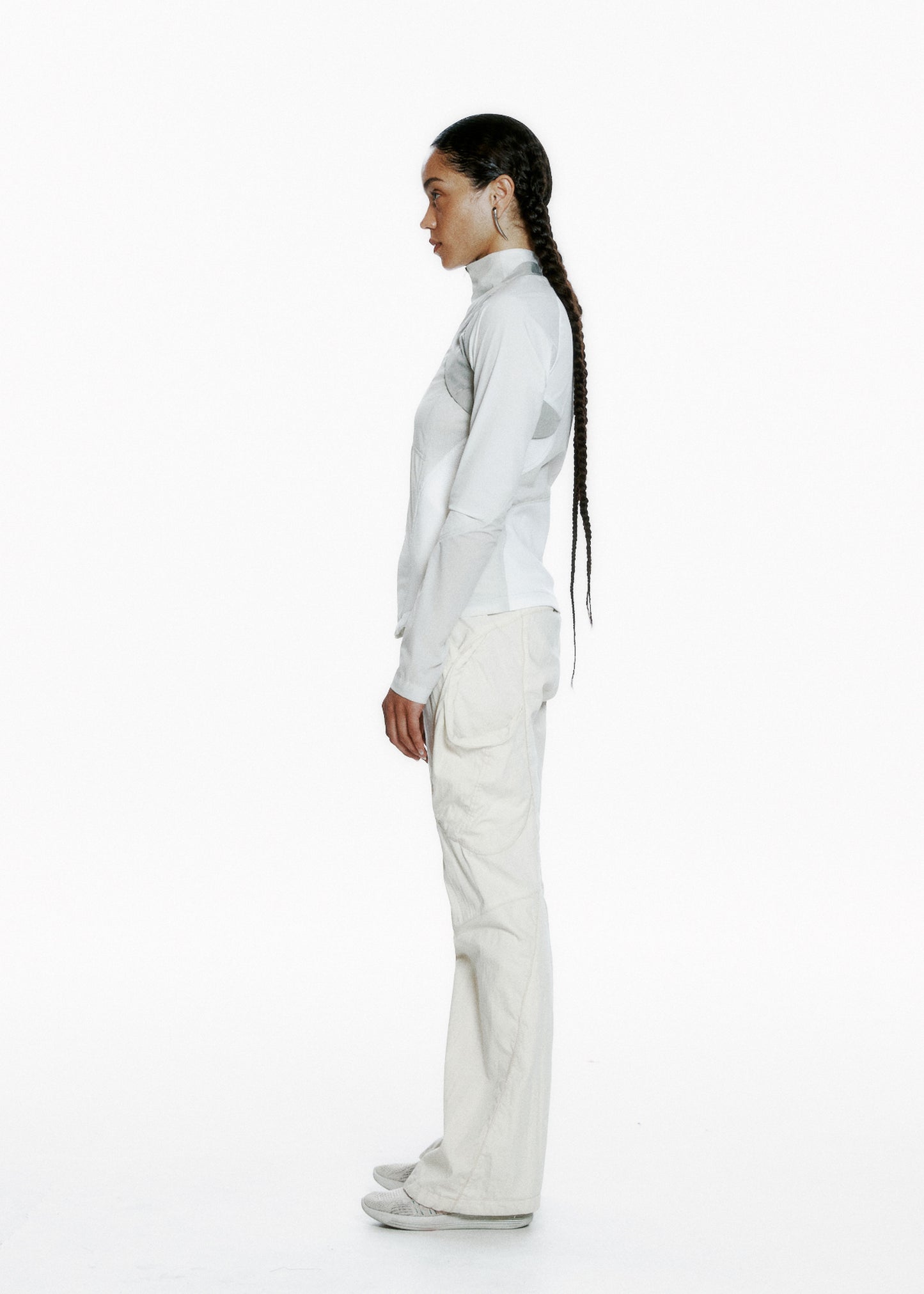 Low-Rise Pants w/ Belt