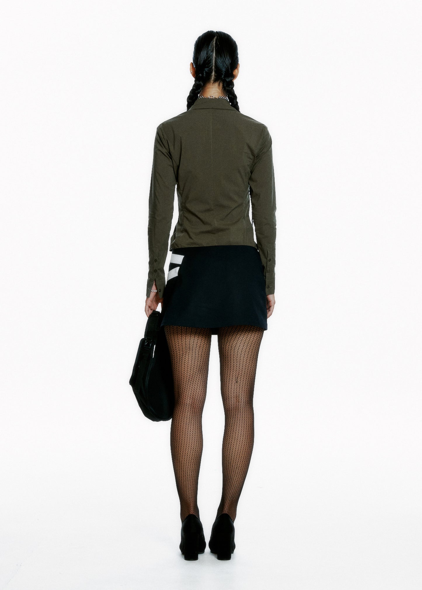 Pleated Wrap Skirt