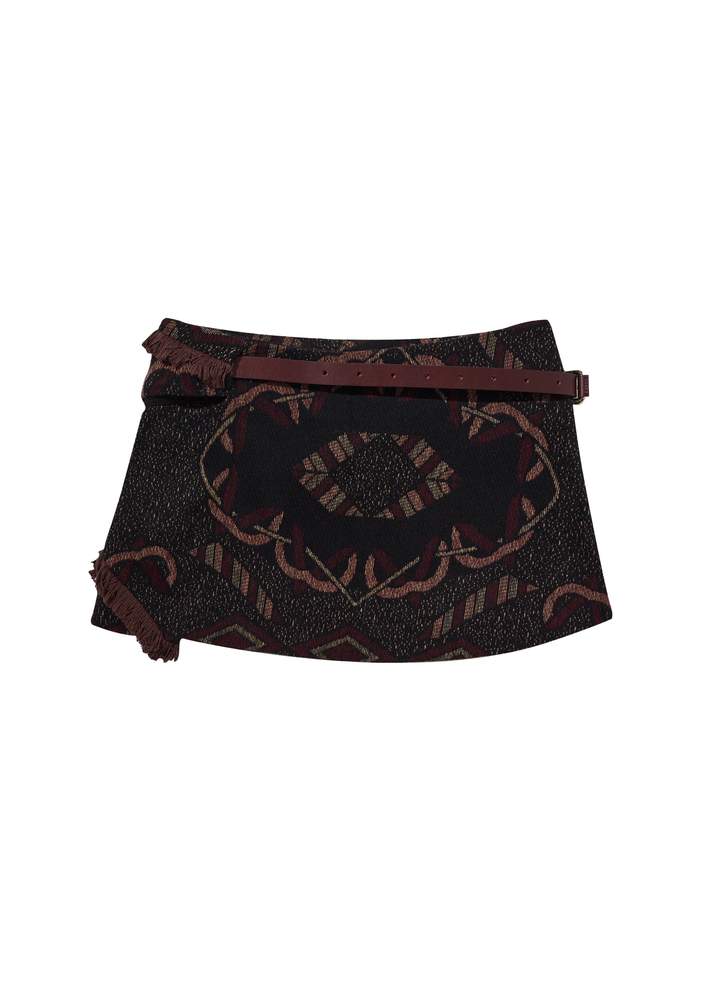 Cinched Pocket Skirt w/ Leather Belt