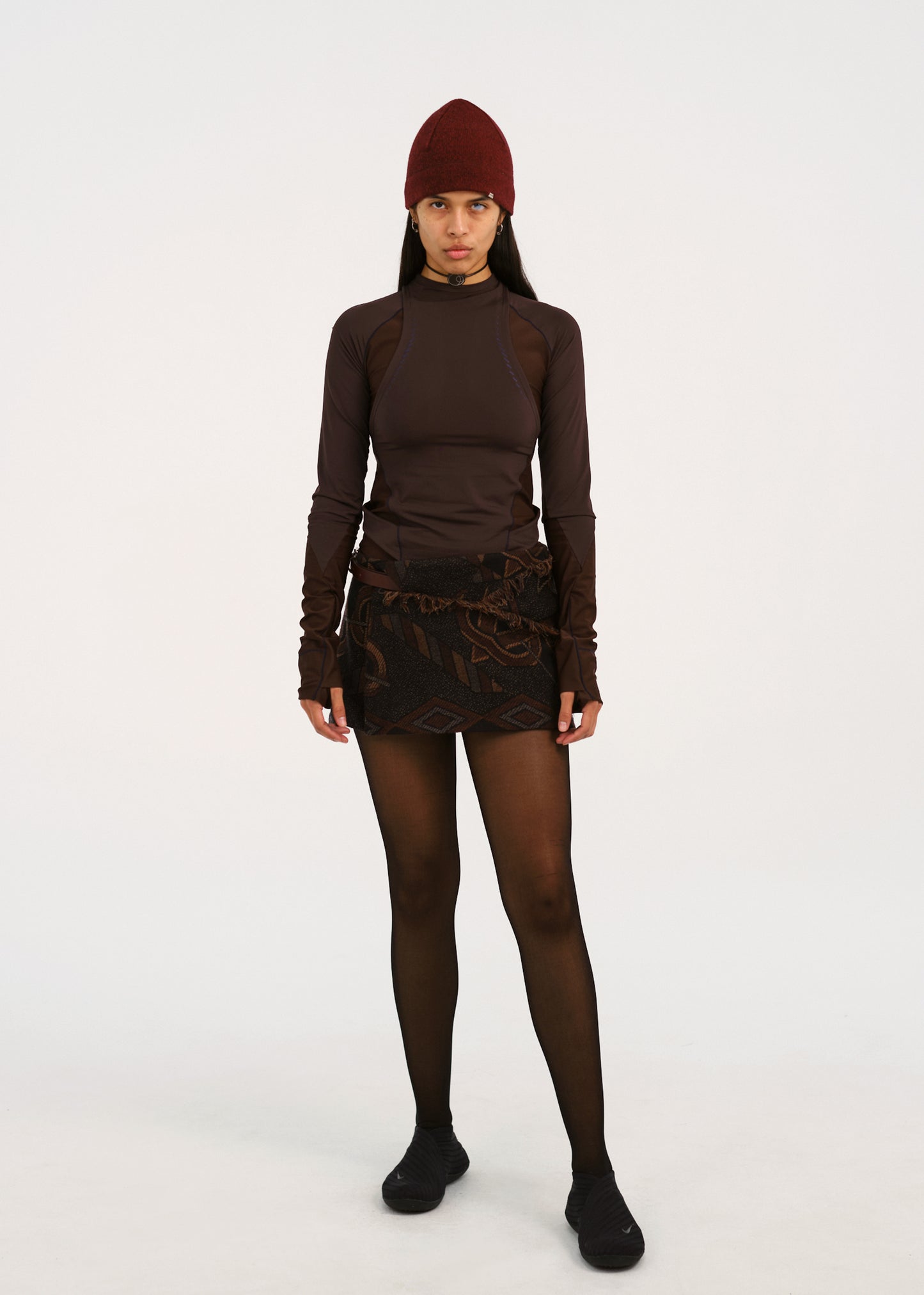 Cinched Pocket Skirt w/ Leather Belt