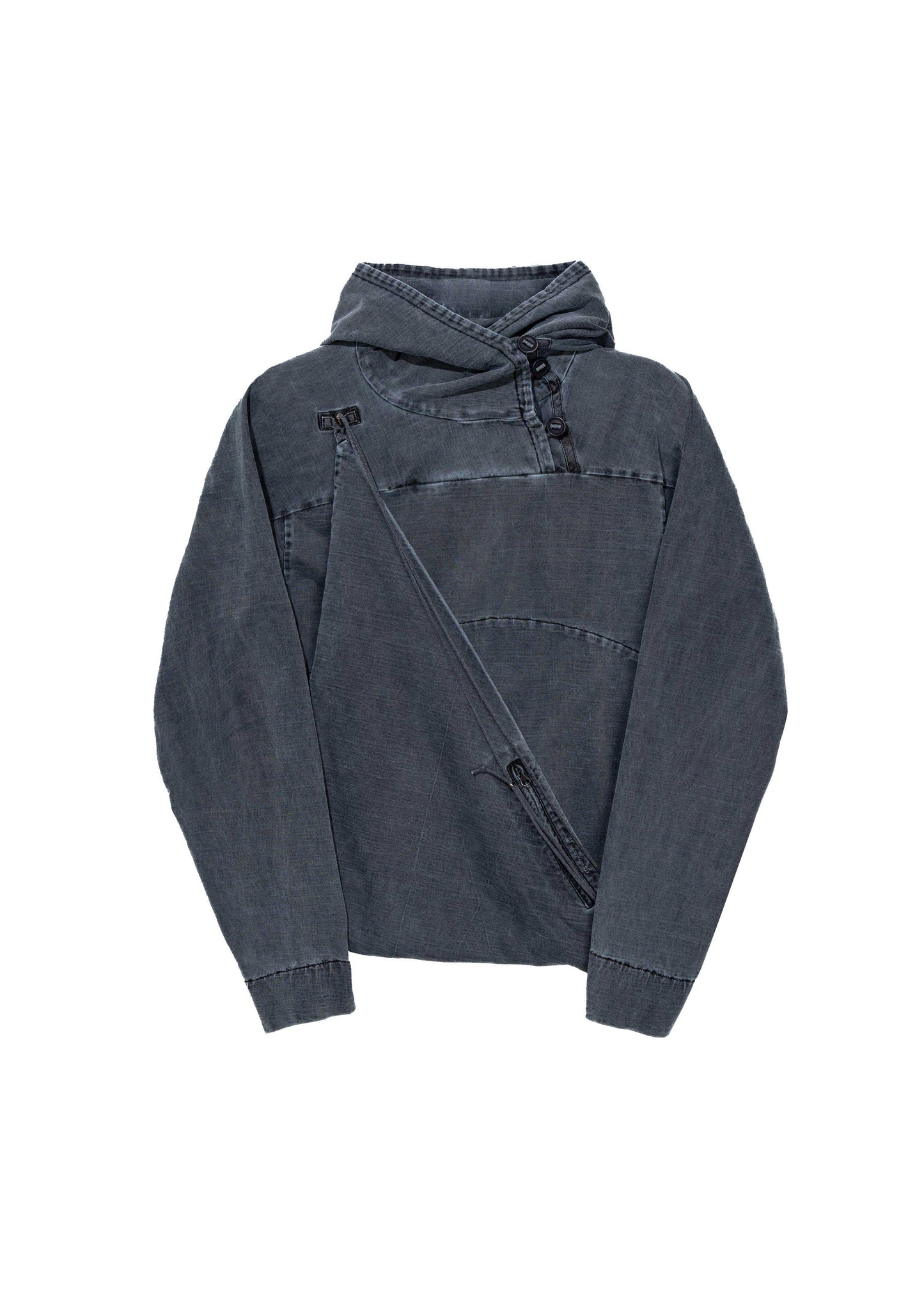 Dyed Scarf Bag Hoodie