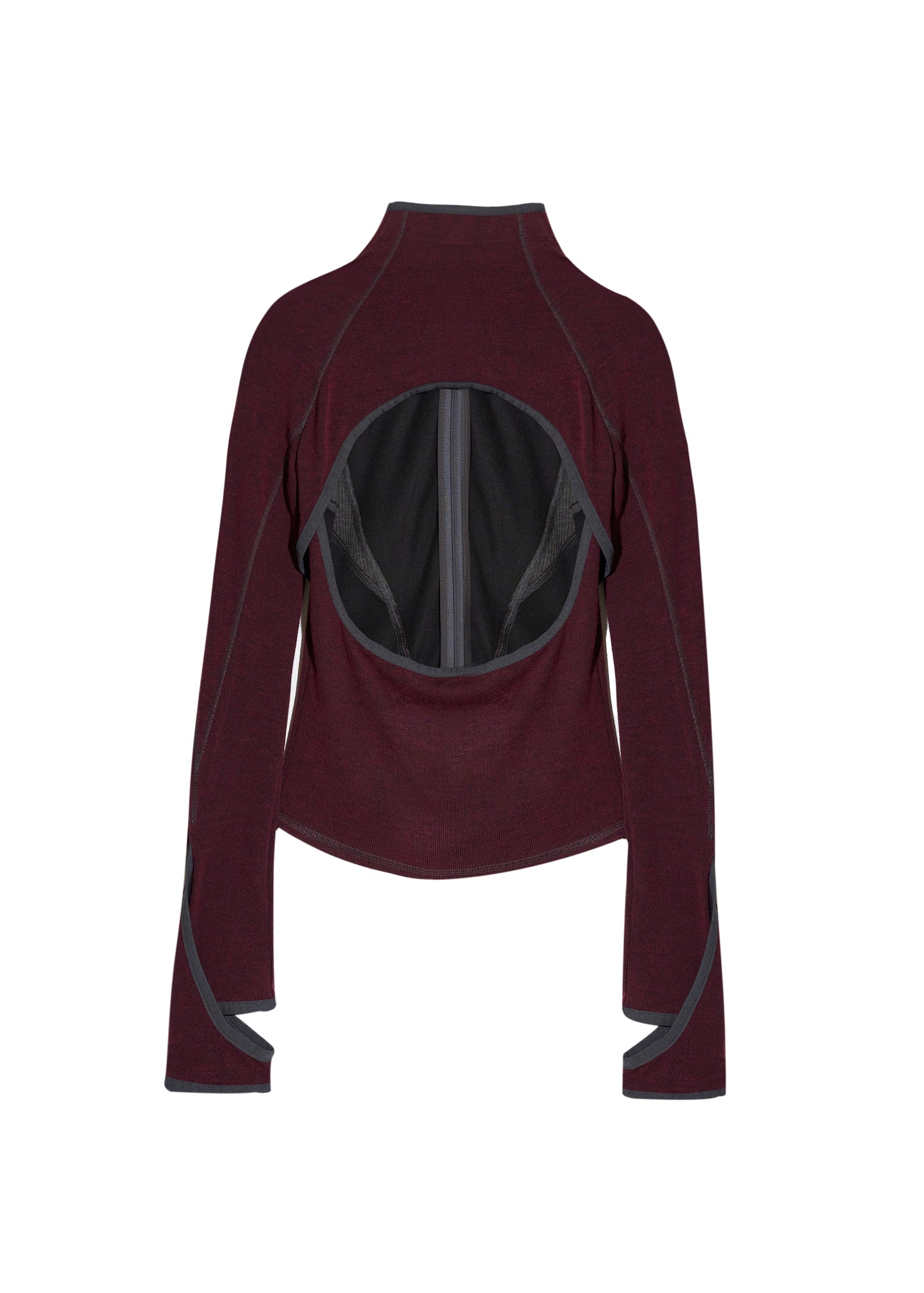 Slashed Zip Top