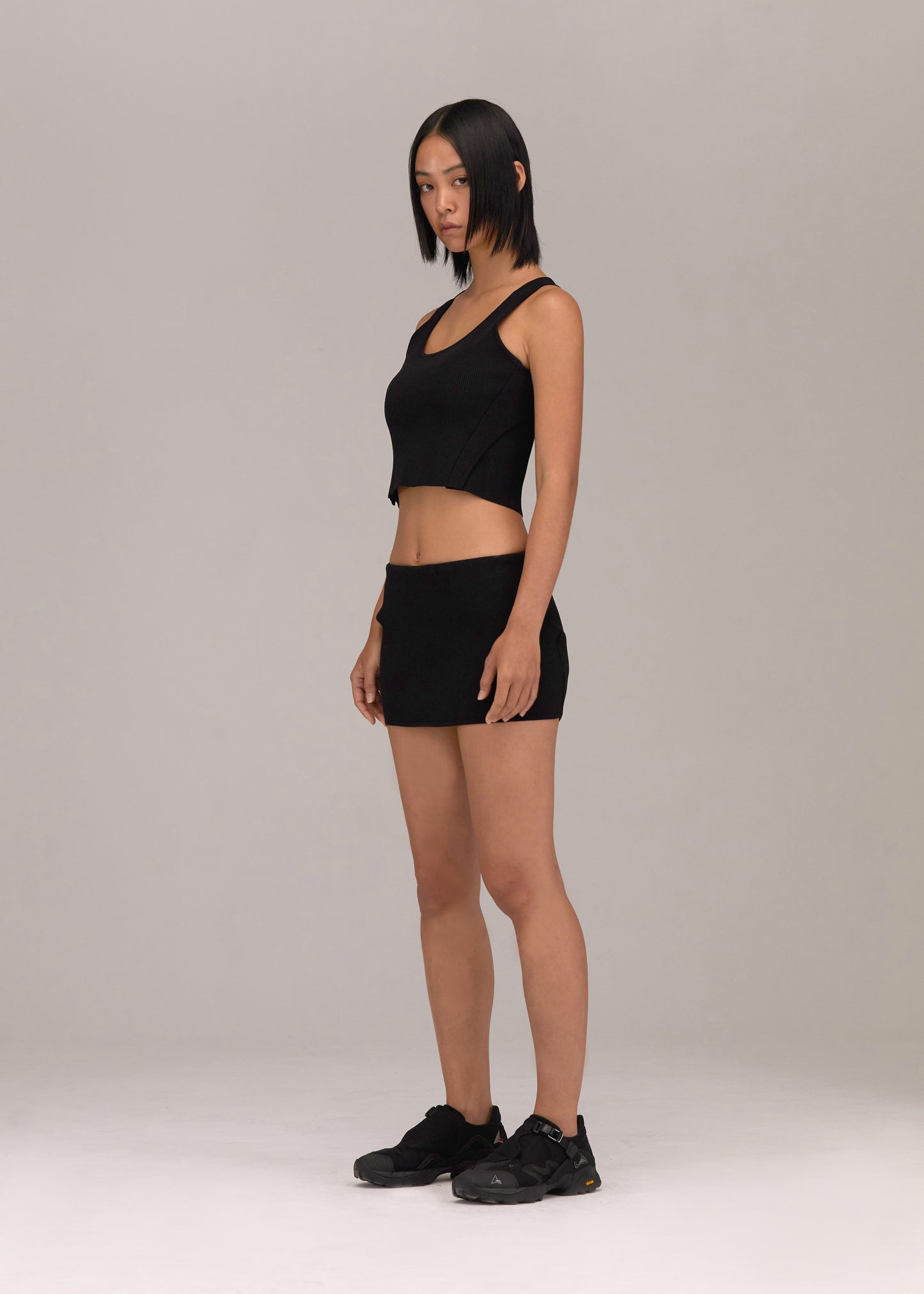Knit Top and Mini Skirt Set