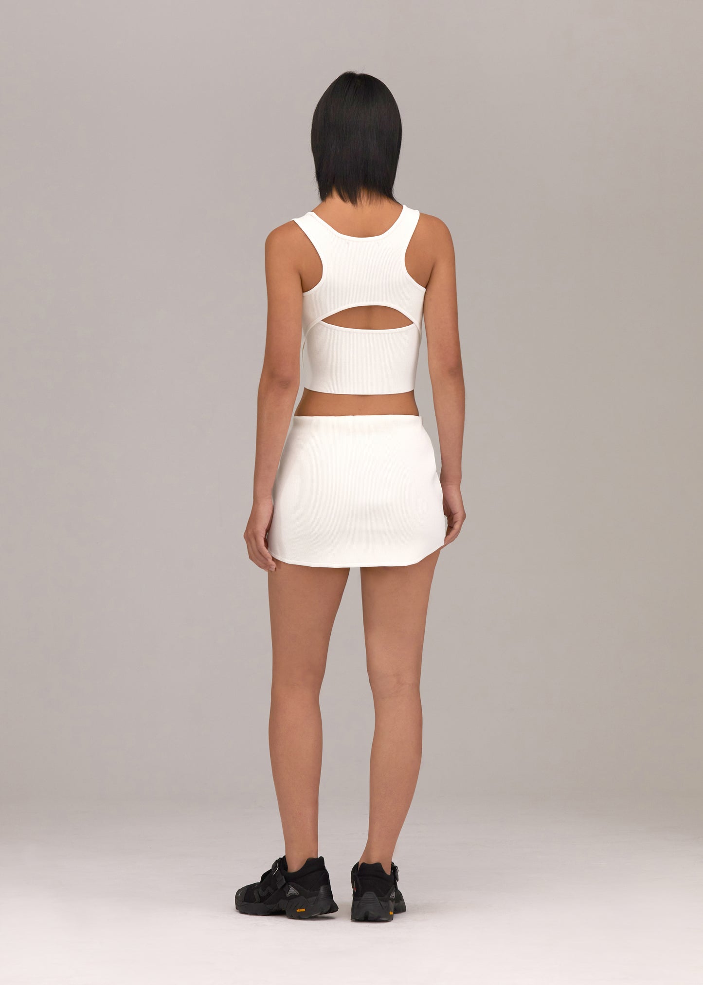 Knit Top and Mini Skirt Set