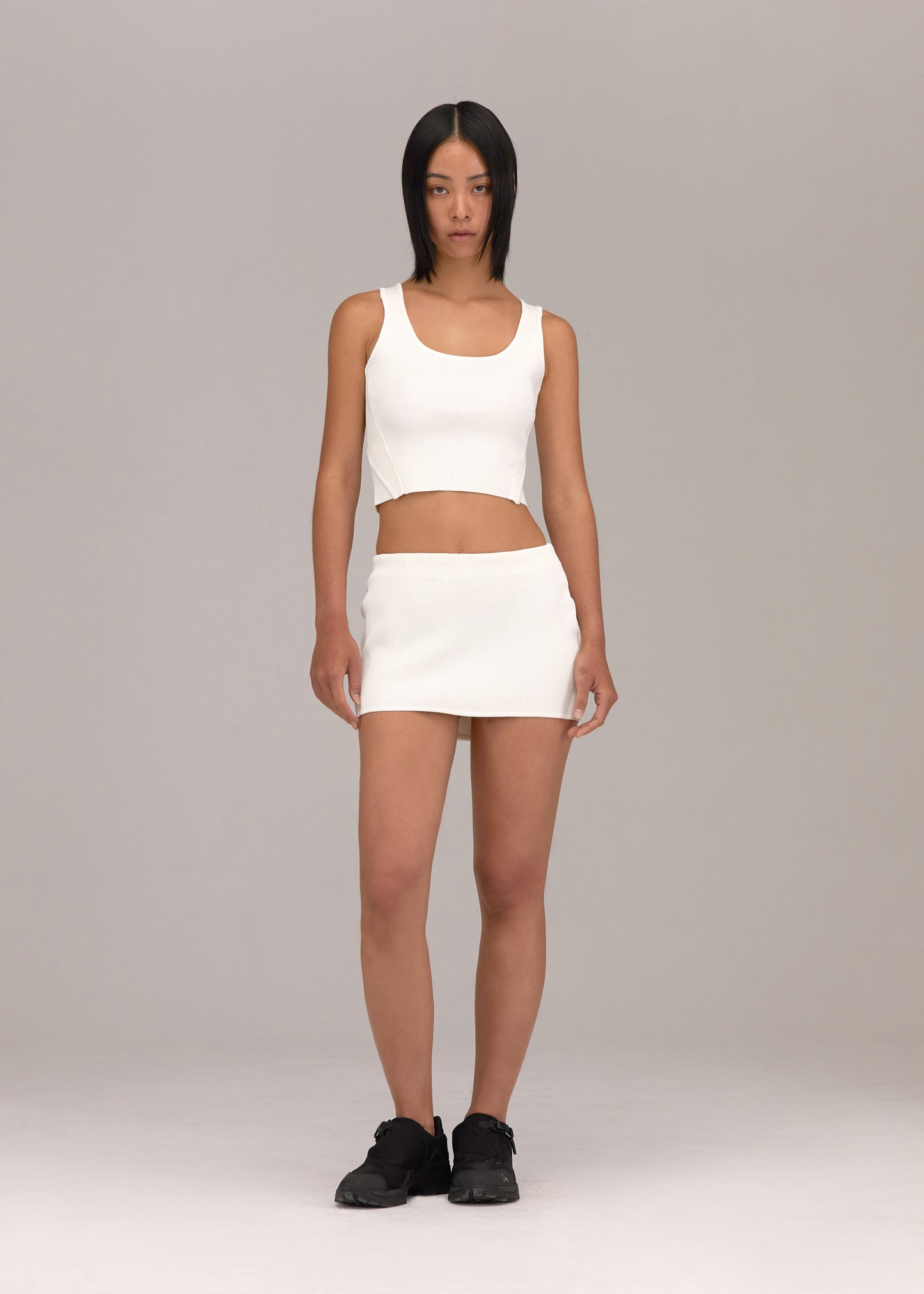 Knit Top and Mini Skirt Set