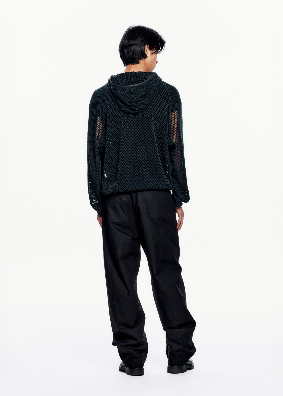 Washed Mesh Hoodie