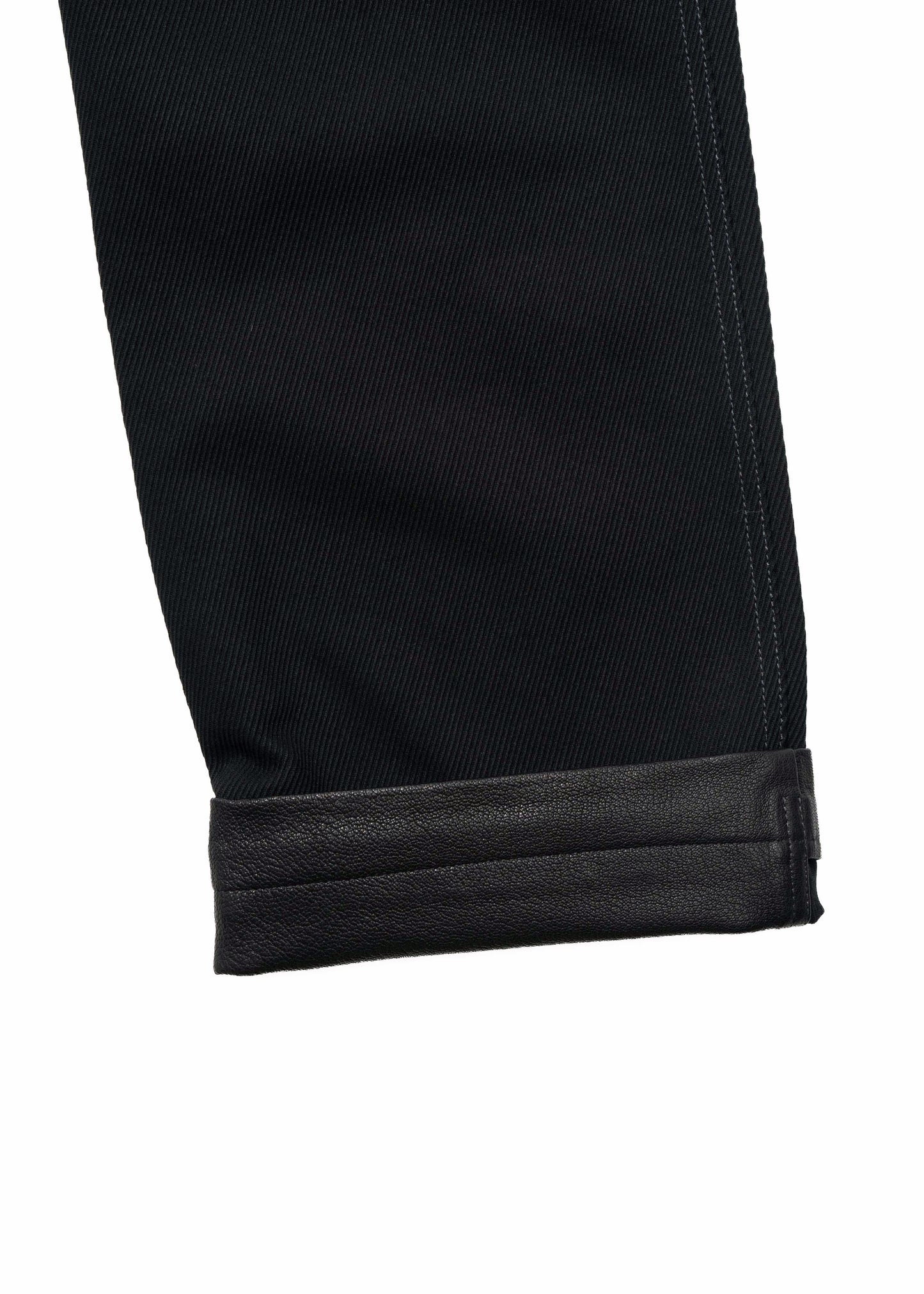 Leather-Trim Pants