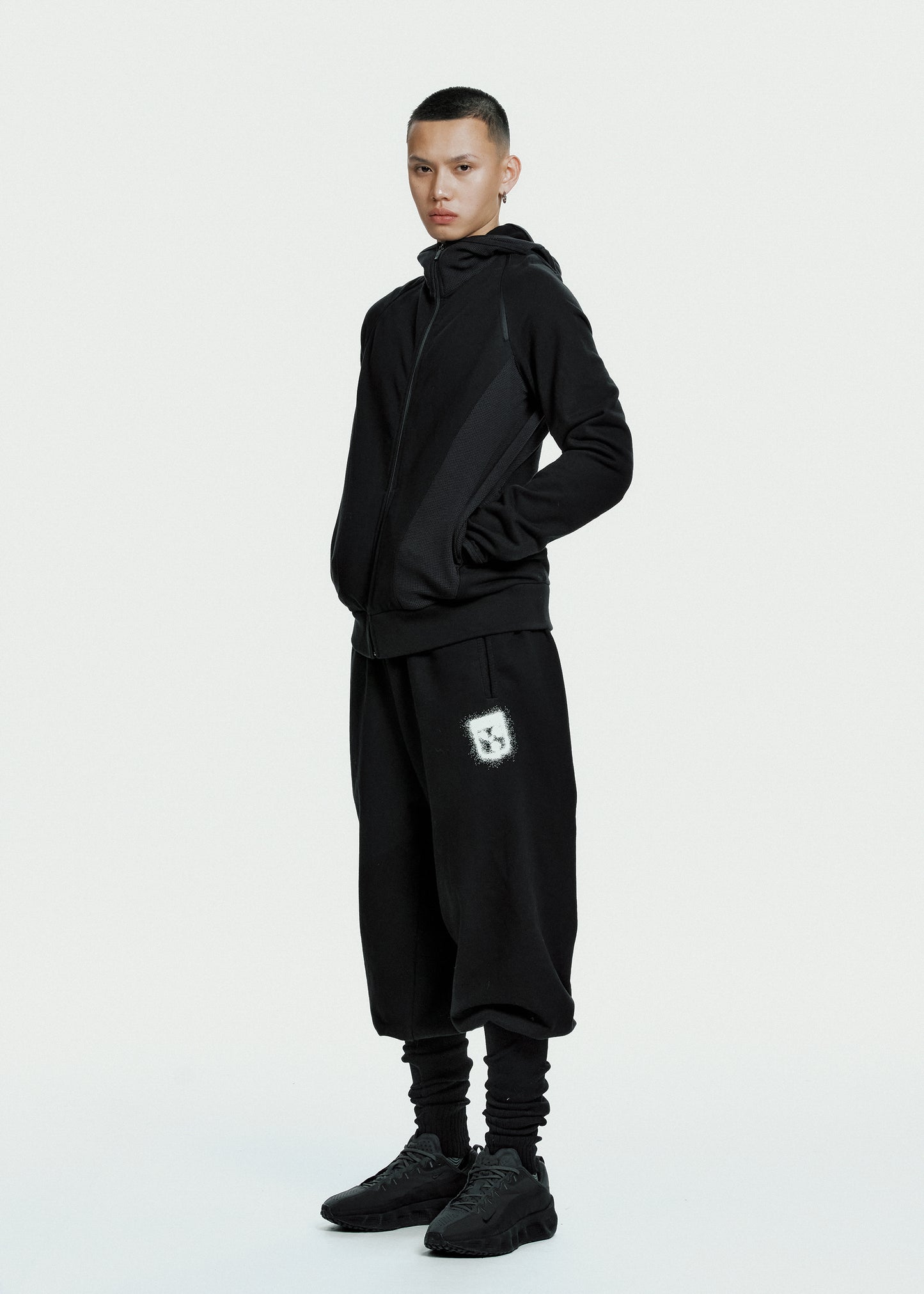 Slashed Zip Hoodie