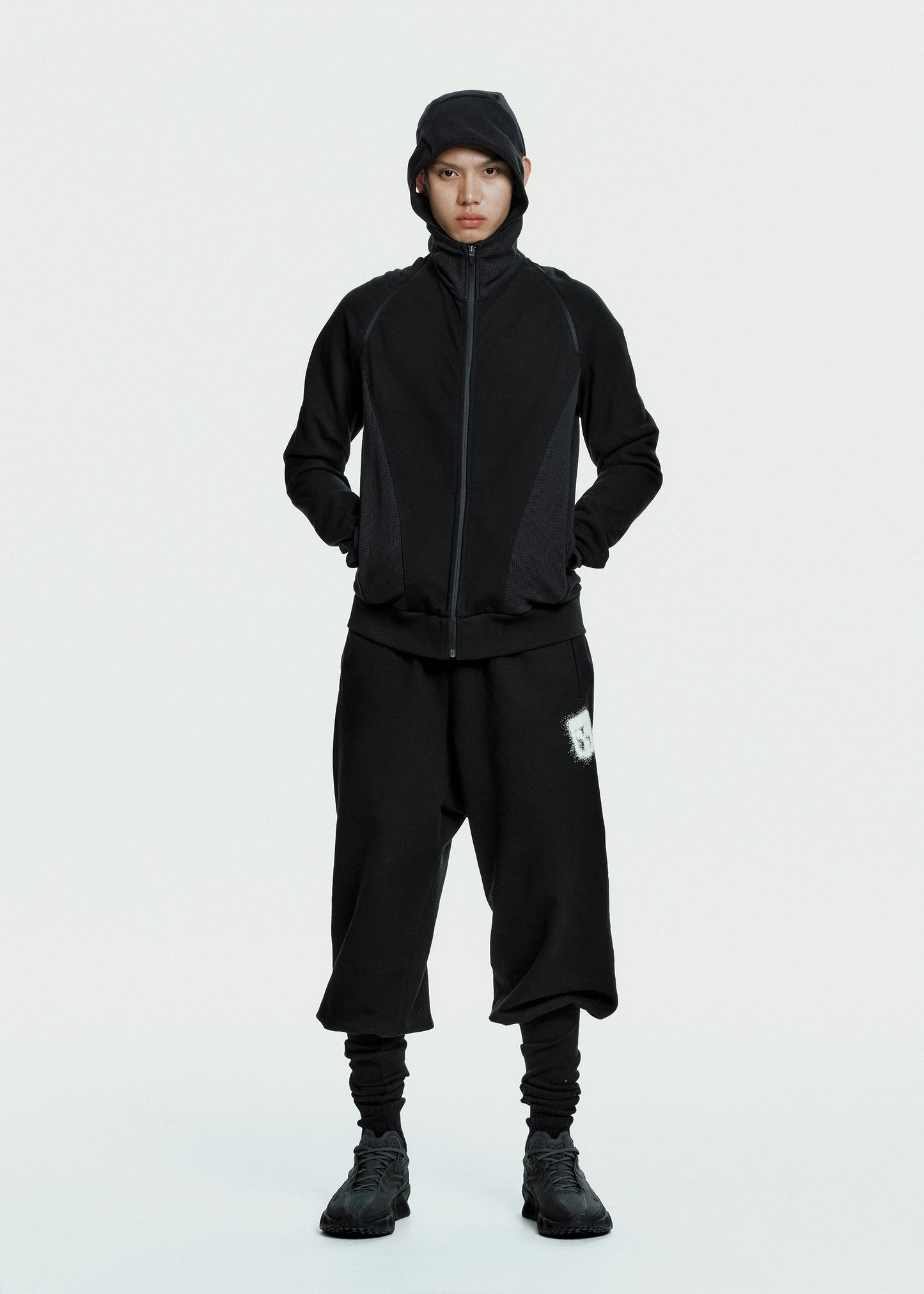 Slashed Zip Hoodie